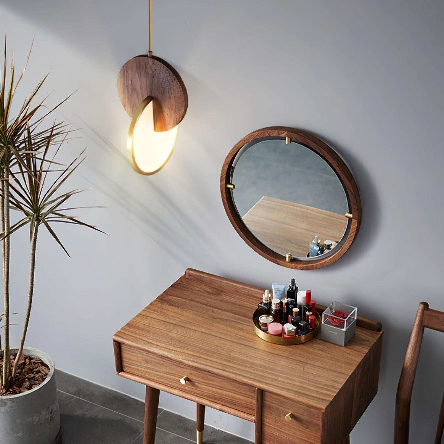 Modern Double Disk Pendant Light - Adjustable Hanging Chandelier for Dining Room, Kitchen Island & Living Room Decor