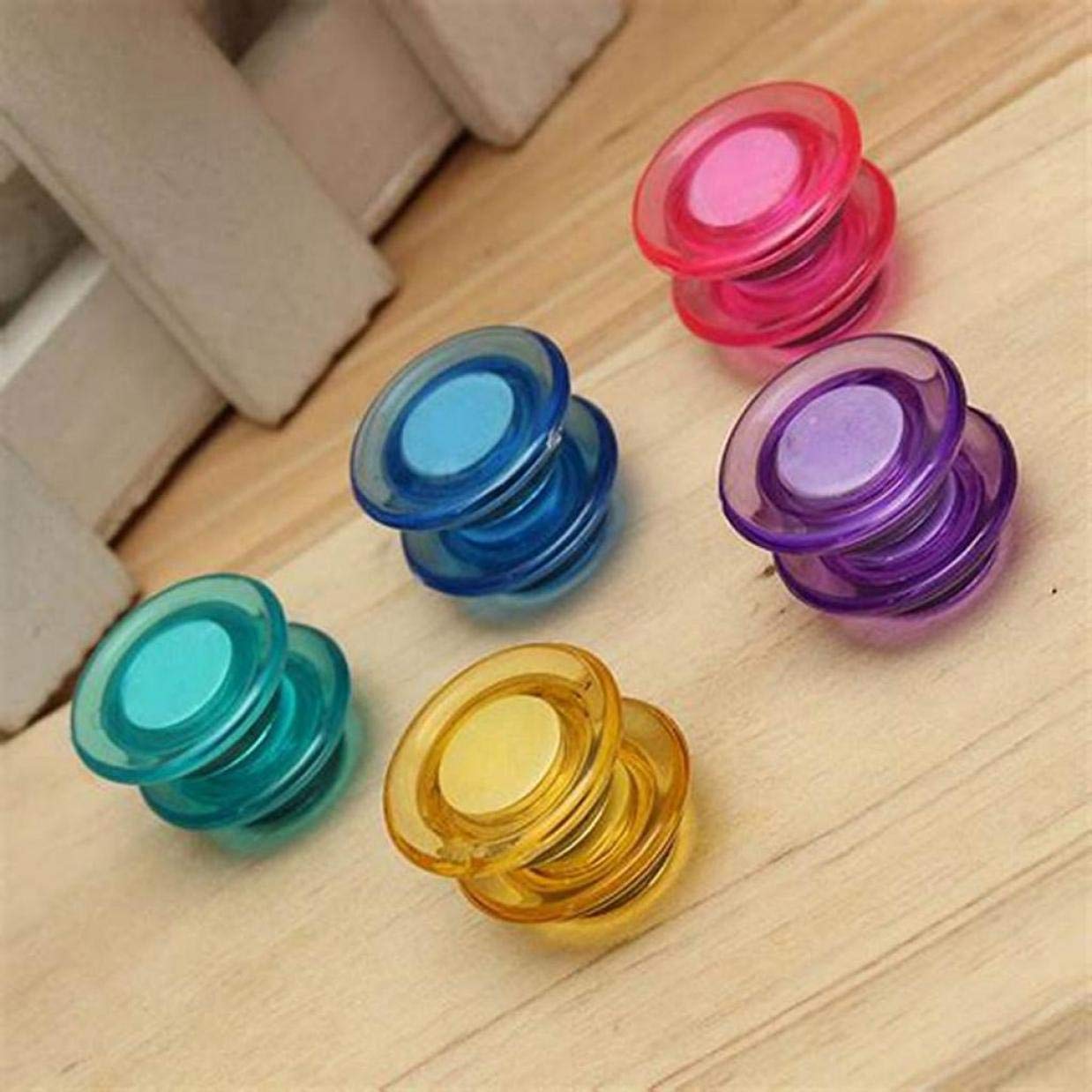 PLESIU Round Whiteboard Magnet - Colorful Mini Fridge Magnets for Home, School & Office - Perfect for Notes, Photos & Reminders on Whiteboards, Fridges & Metal Surfaces