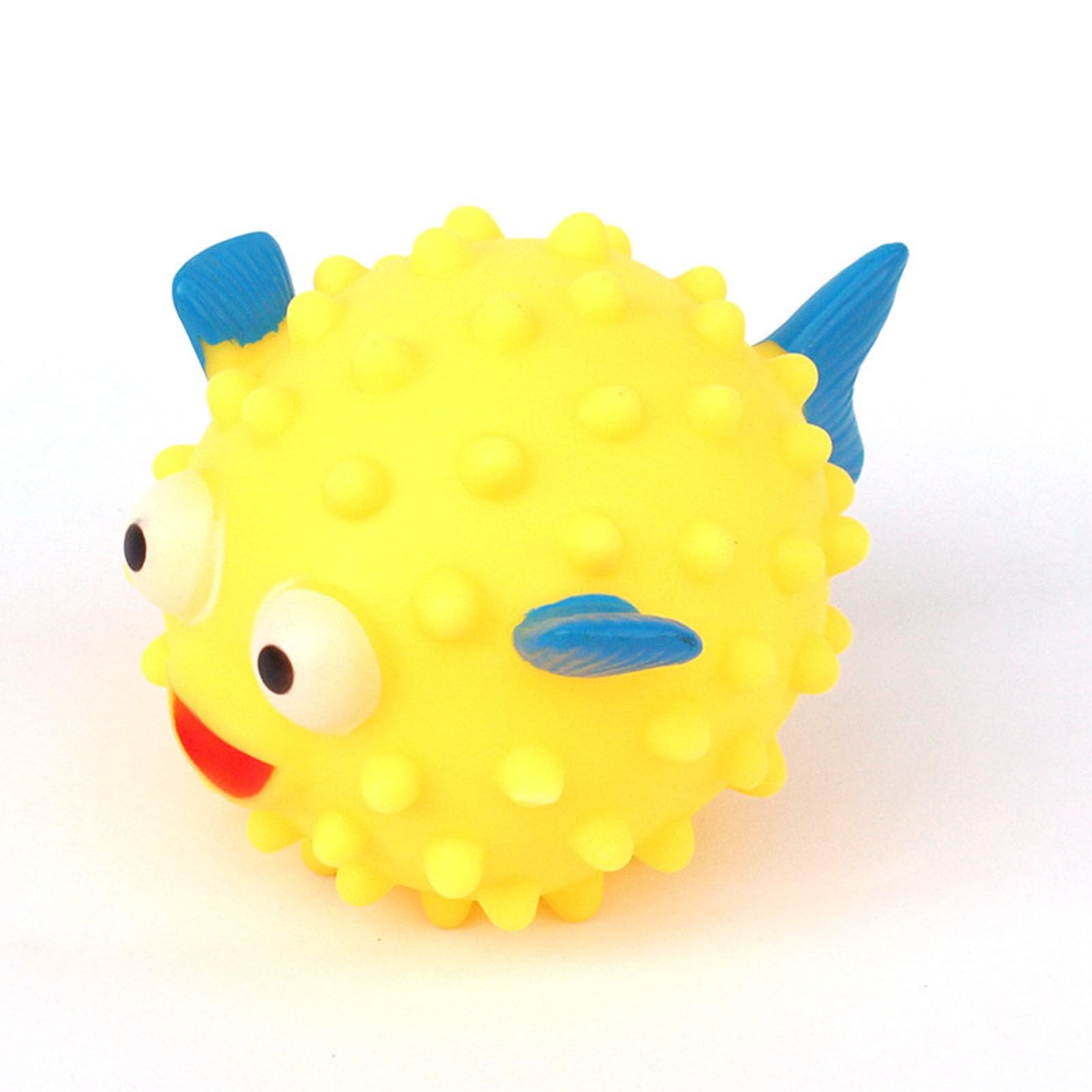 Durable Pet Teething Toy for Dogs & Cats - Interactive Chew Toy with Sound for Small & Medium Puppies - Safe Molar Relief for Teething Pets (Yellow) - Perfect for Puppy Training & Dental Health