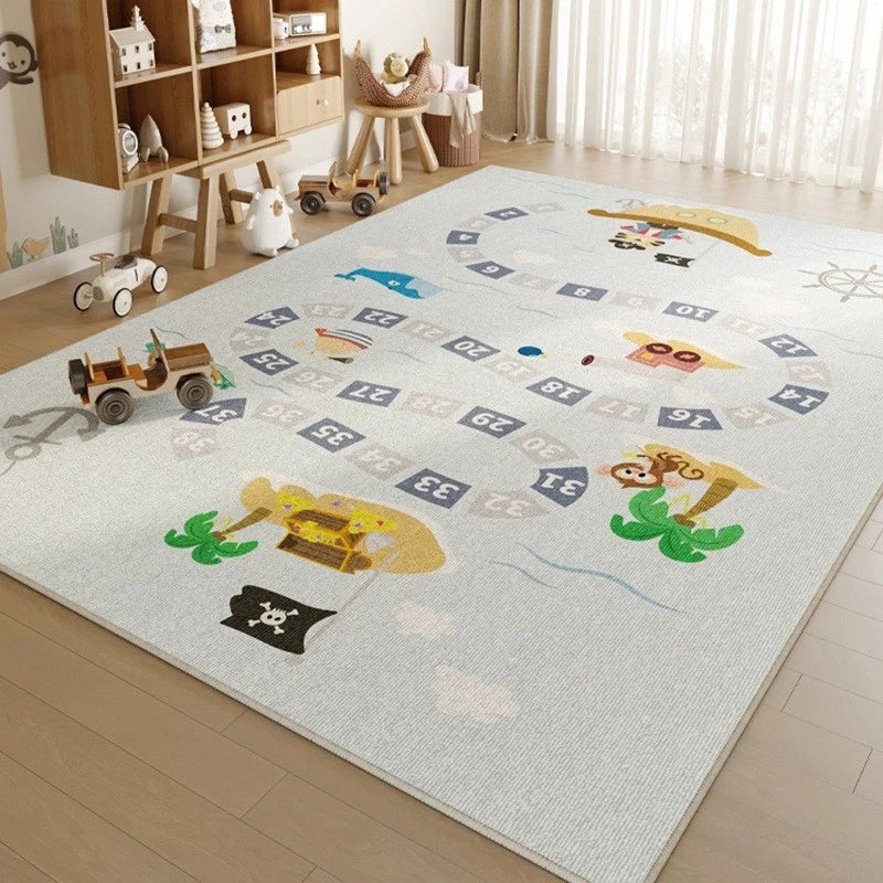 Siena PlayScape Waterproof & Spillproof Baby Nursery Rug - Soft Non-Slip Play Mat for Kids Room, Daycare & Toddler Play Area
