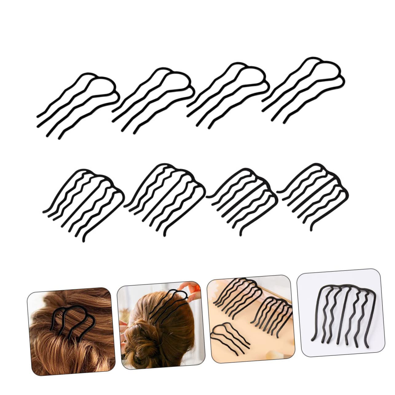 FOMIYES 8pcs Hair Combs Set for Women - Stylish & Durable Hair Accessories for DIY Hairstyles & Weddings
