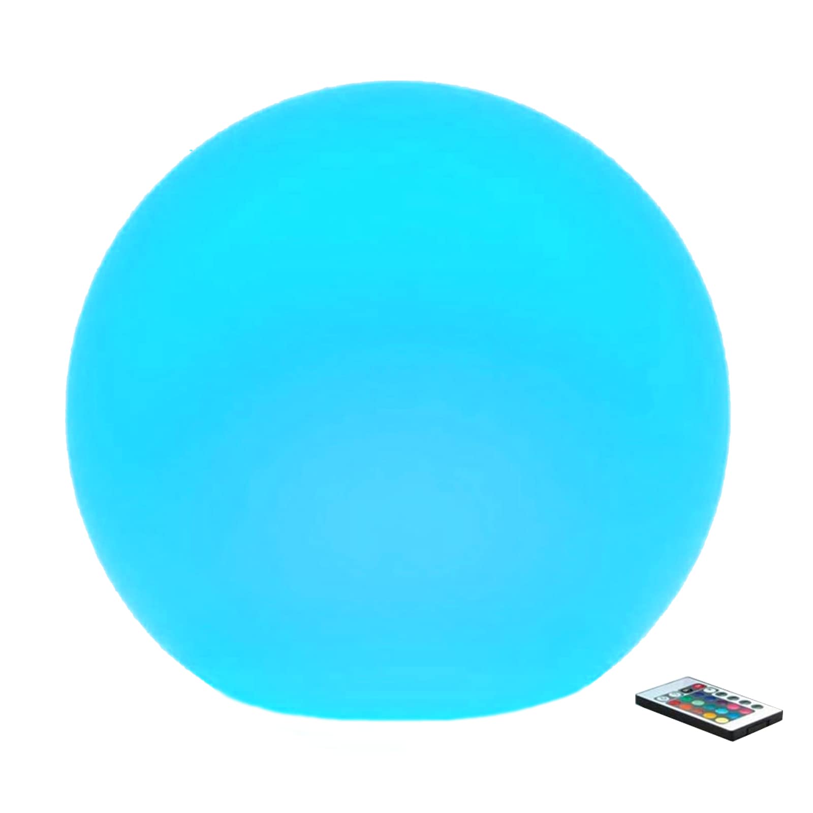 Borelor 10-Inch LED Ball Light - Rechargeable & Remote Control, 16 RGB Color Changing Globe Lights for Indoor Outdoor Use - Perfect for Home Decor, Party Lighting, Lawn Decoration, and Night Light for Desk | Ideal for Bedroom, Garden, Wedding, and Holiday Decorations