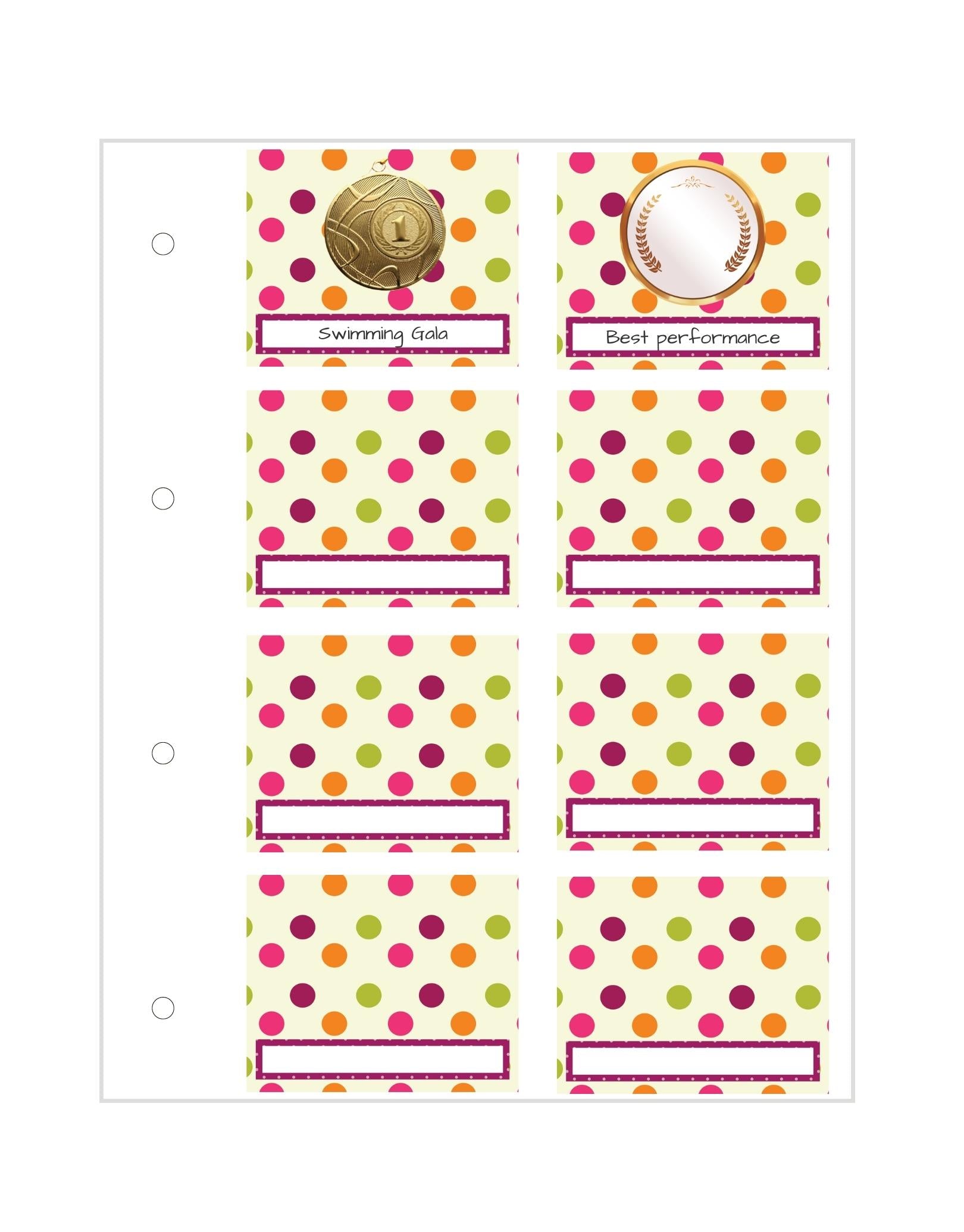 Premium Medal, Badge & Certificate Display Case with Spotty Design - Perfect for Awards, Military Ribbons & Academic Achievements