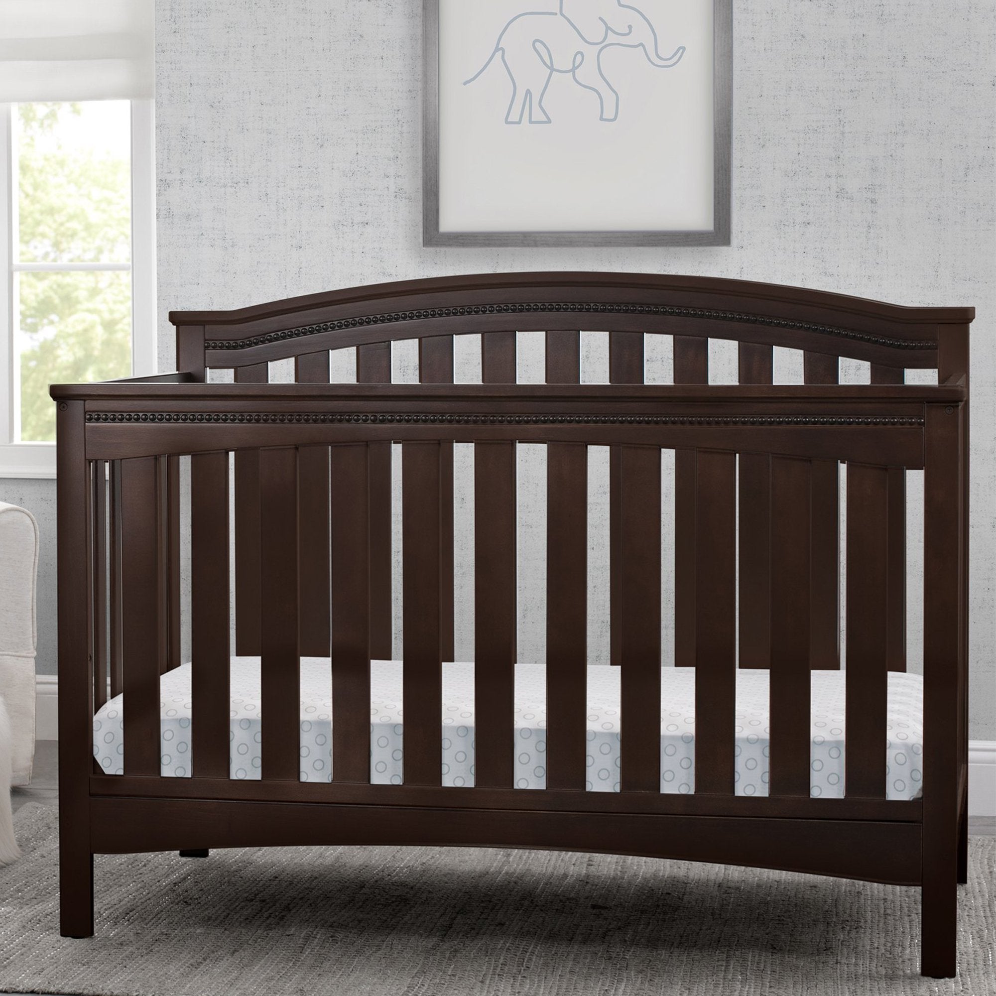 Waverly 6-in-1 Convertible Baby Crib - Toddler Bed, Daybed & Full-Size Bed - Safe Nursery Furniture for Newborns to Teens - Perfect for Baby Rooms & Kids Bedrooms