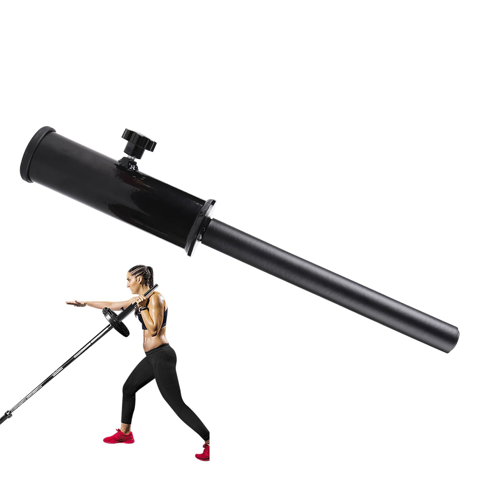 Olympic Barbell Landmine Handle Attachment - 2 Inch Straight Bar for Home Gym Strength Training - Viking Press, Deadlift, Squat, Single Arm Row & Press Workouts - Perfect for CrossFit, Powerlifting & Functional Training