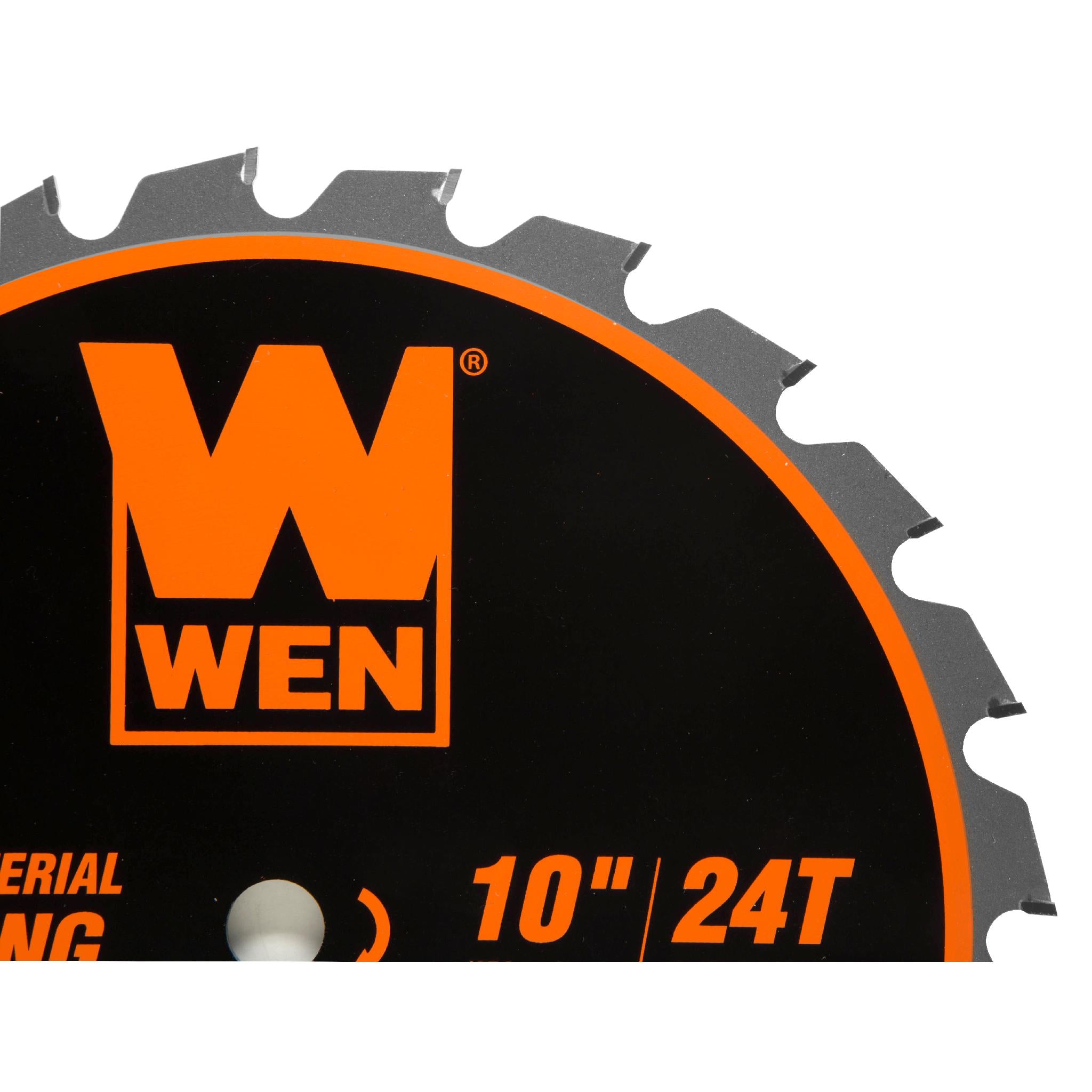 WEN BL1024 10-Inch 24-Tooth Carbide Tipped Framing Saw Blade for Wood, Plastic & Metal - Perfect for DIY Projects, Home Renovation & Construction Work