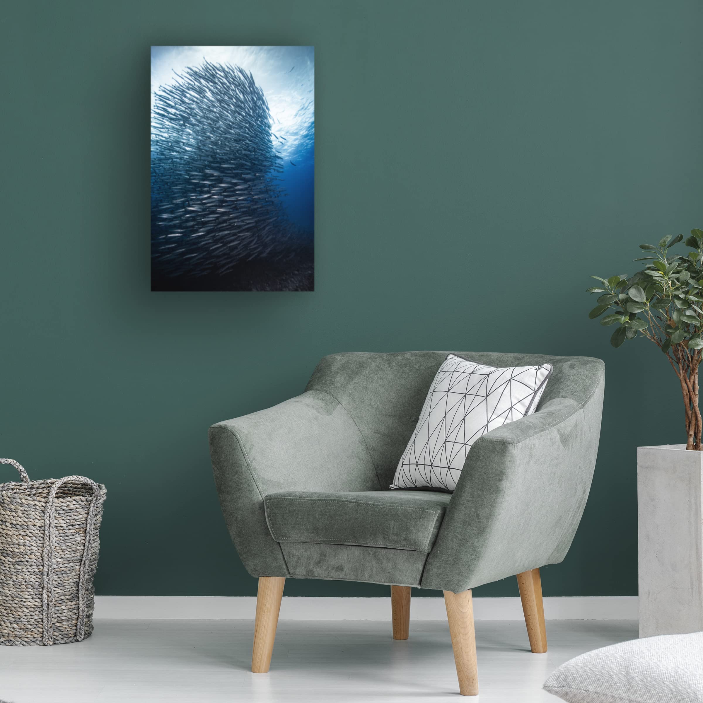 Trademark Fine Art 'Skyscraper' Canvas Wall Art by Yonghoon Choi - Modern Cityscape Painting for Living Room & Office Decor