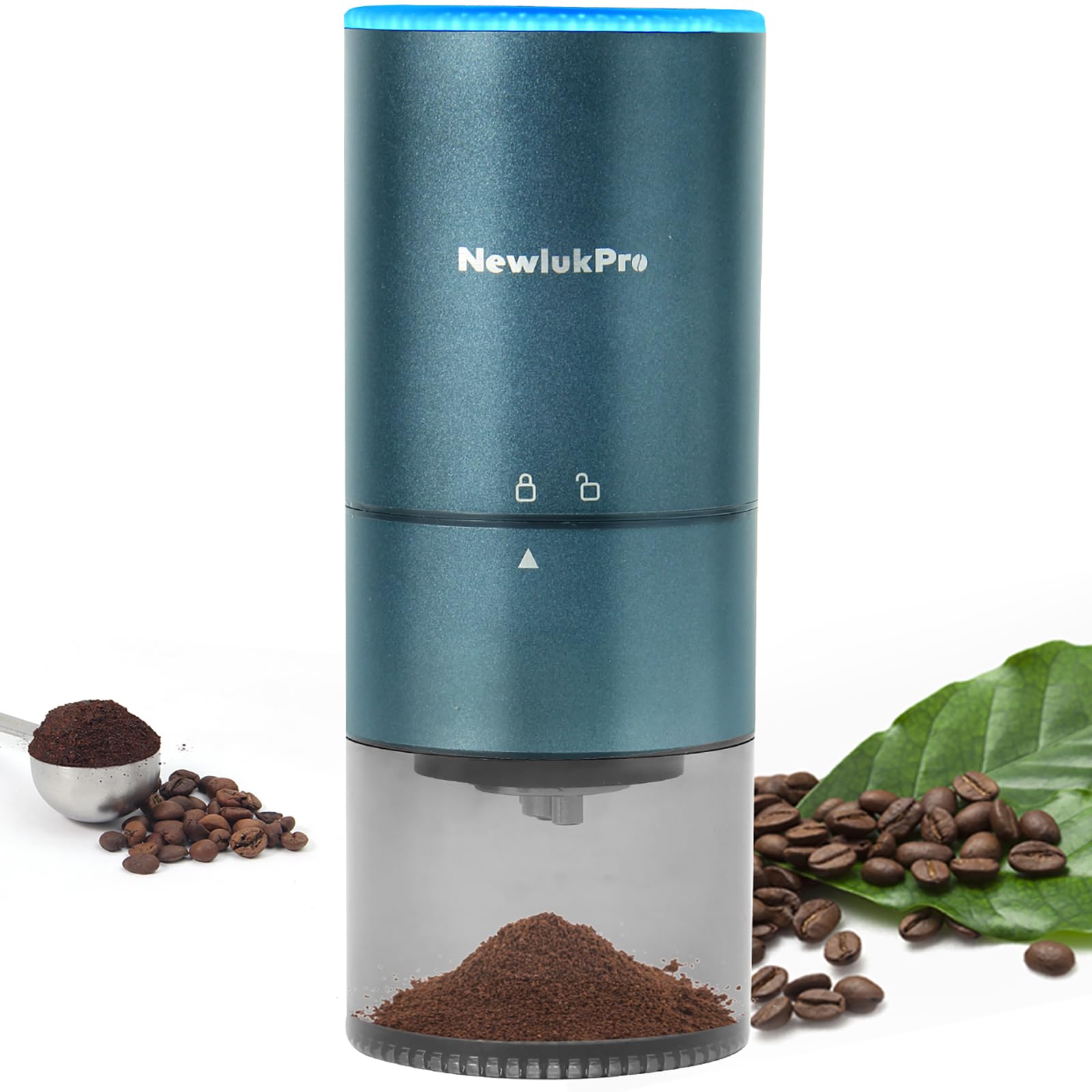 Premium Electric Conical Burr Coffee Grinder - Portable Stainless Steel Coffee Mill with Adjustable Grind Settings for Espresso, Drip & Pour Over - Perfect for Home Baristas & Coffee Enthusiasts - Ideal for Kitchen, Office & Camping Use