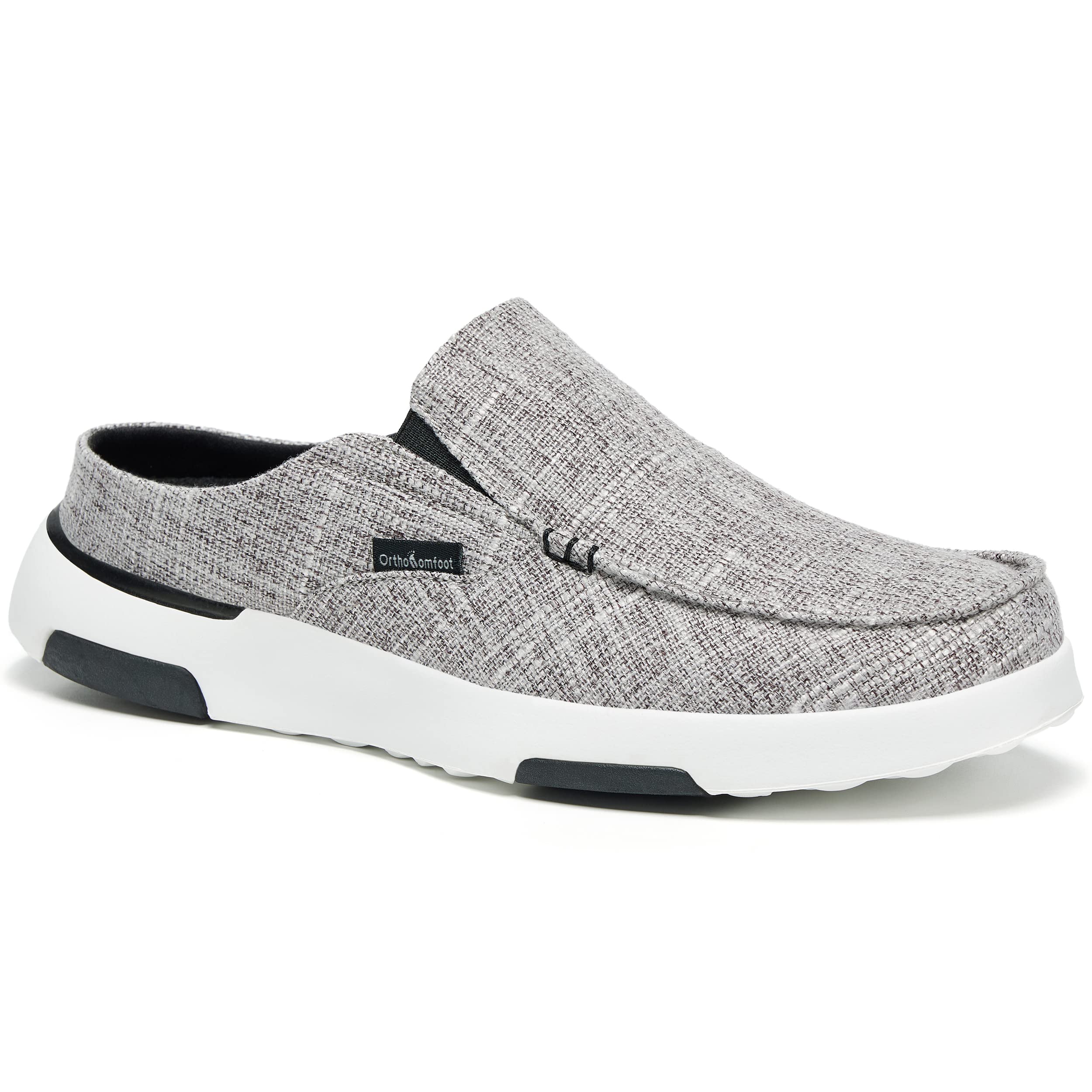 **OrthoComfoot Men's Orthopedic Slip-On Loafers - Arch Support Walking Shoes for Plantar Fasciitis & Flat Feet Relief - Comfortable Orthotic Shoes for Foot & Heel Pain - Ideal for Casual Wear, Work & Daily Comfort**