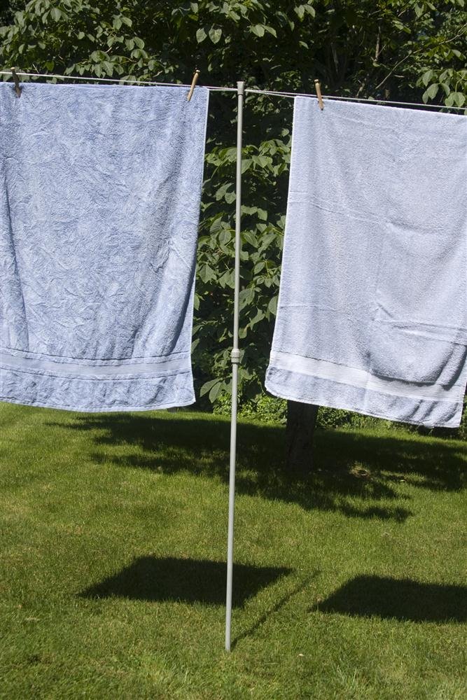 Heavy Duty Telescoping Clothesline Prop - Adjustable Steel Outdoor Drying Rack for Laundry, Towels & Bedding - Perfect for Backyard, Patio, RV & Camping Use