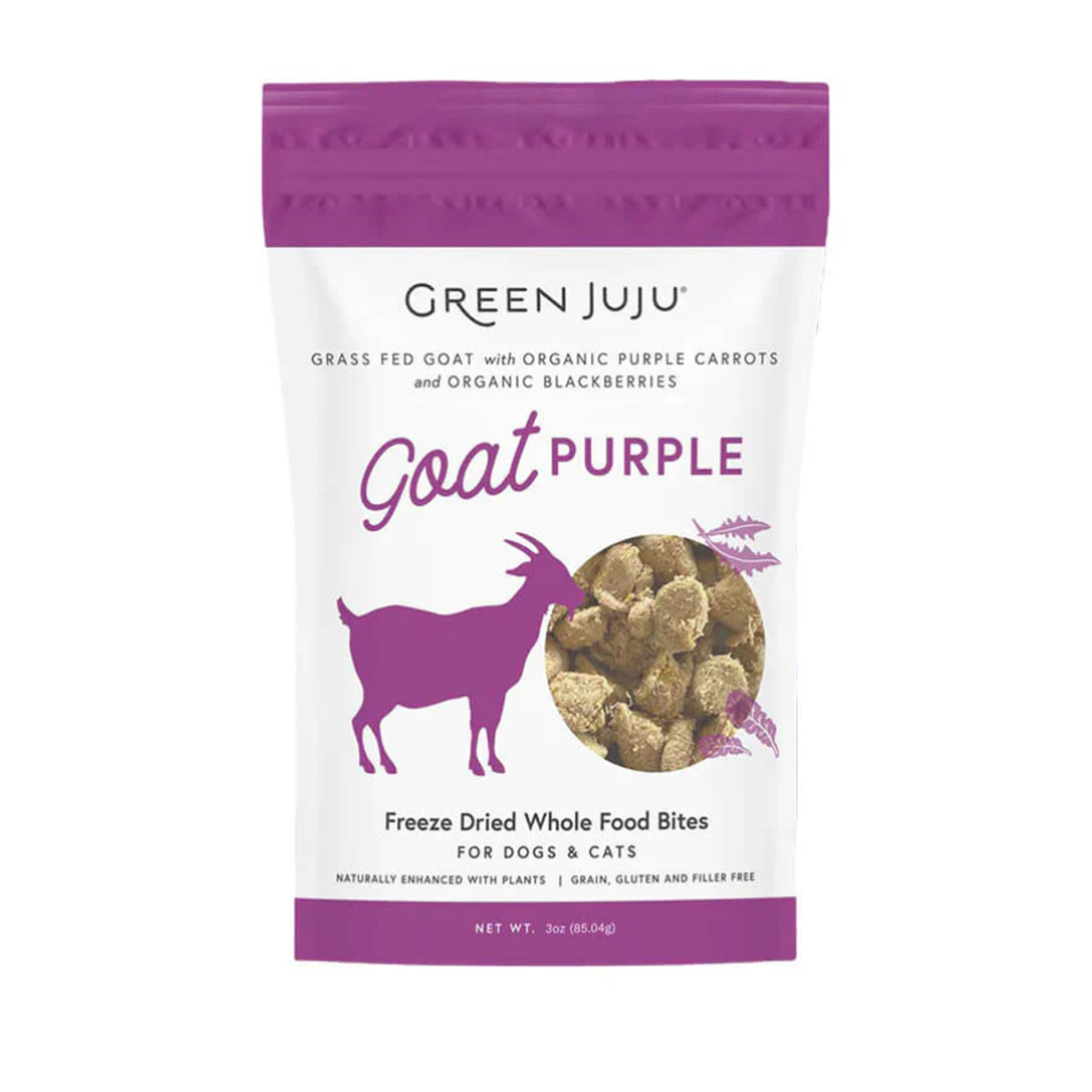 Premium Freeze-Dried Goat Treats - Green Juju Purple Flavor | All-Natural Dog Training Snacks & High-Value Rewards for Picky Eaters | Perfect for Outdoor Adventures, Travel & Obedience Training