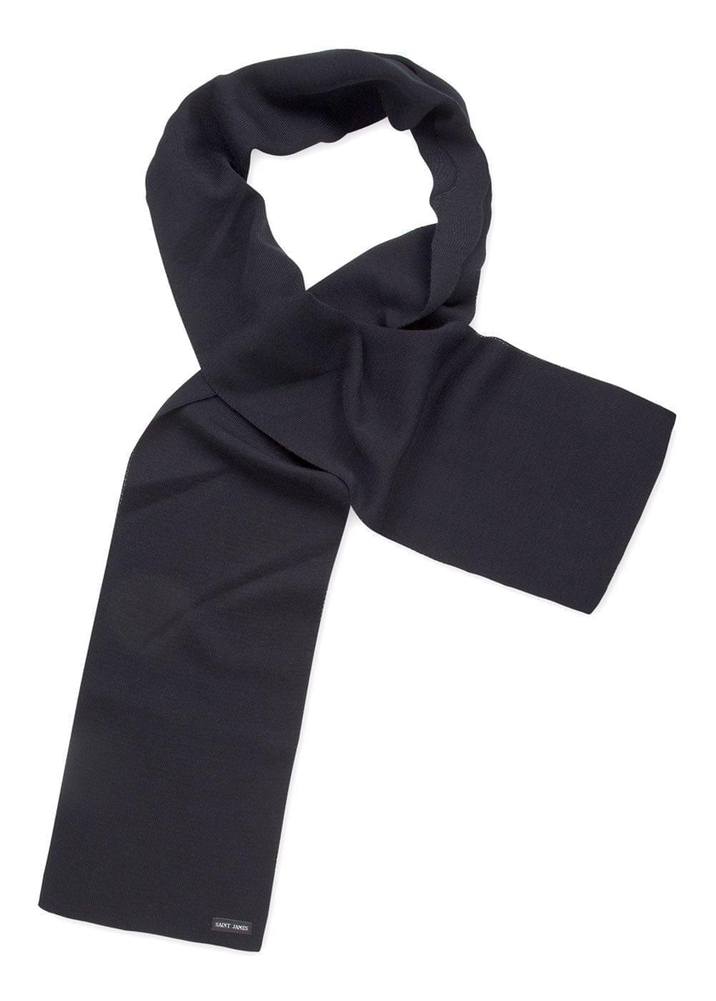 DUGUAY Premium Wool Blend Solid Scarf - Soft & Comfortable Navy Blue Winter Accessory for Men & Women | Perfect for Cold Weather, Office Wear & Outdoor Activities