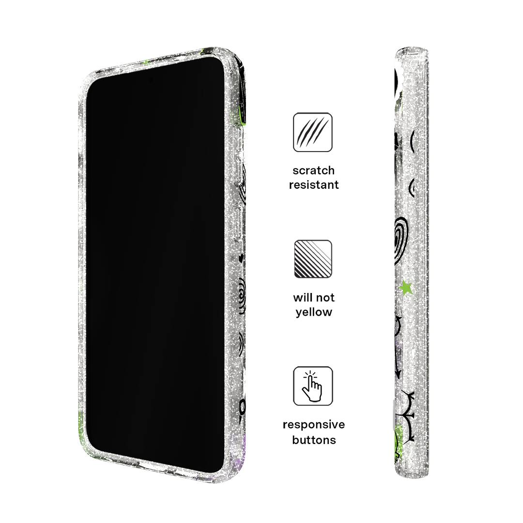Beetlejuice Ghost with the Most Samsung Phone Case - Trendy Movie Character Design for Galaxy S21/S20/Note 20 - Perfect for Halloween, Cosplay & Movie Fans