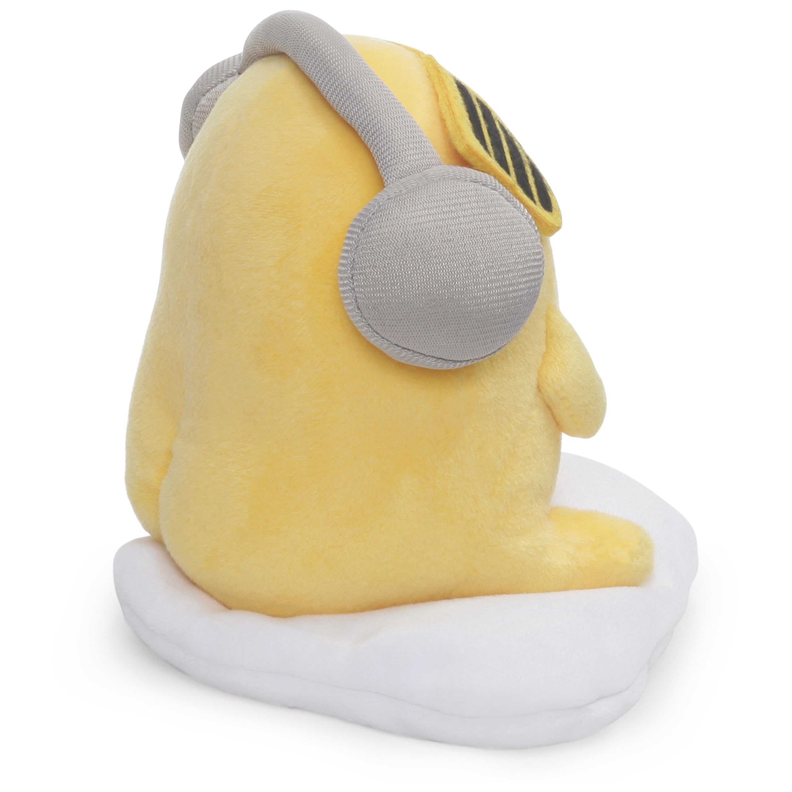 GUND - Gudetama Plush Toy with Headphones and Sunglasses, 5-Inch Cute Lazy Egg Stuffed Animal - Perfect for Anime Fans, Kawaii Decor, and Stress Relief Gifts