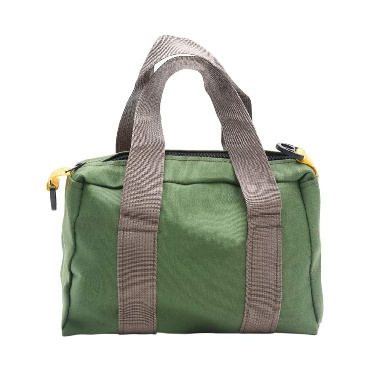 BLIRITEL 14 Inch Heavy Duty Canvas Tool Bag - Wide Mouth Large Capacity Organizer Tote for Wrenches, Pliers & DIY Tools | Durable Storage Solution for Electricians, Carpenters & Home Improvement (Green)