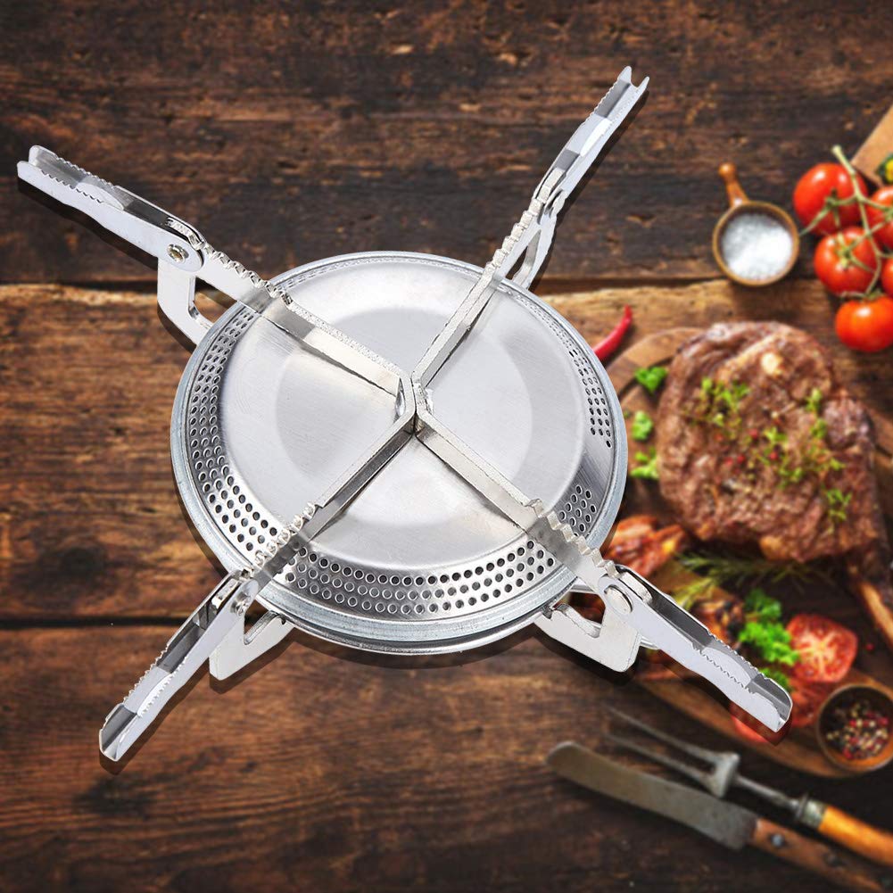 Portable Titanium Camping Stove - Lightweight Picnic & Hiking Stove with Bag for Outdoor Adventures