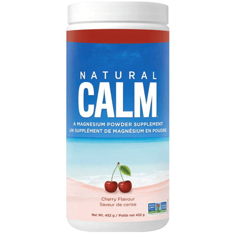 Natural Calm Magnesium Powder - Cherry Flavor 16 oz | Stress Relief & Sleep Aid | Vegan & Non-GMO Supplement for Relaxation & Muscle Recovery