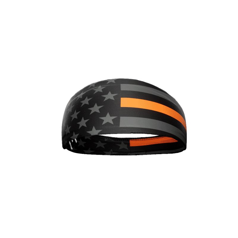 Thin Orange Line Headband - Support EMS & First Responders - Comfortable Stretchable Band for Workouts, Running & Everyday Wear
