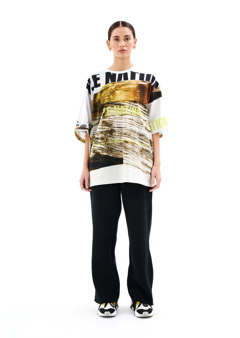 Bermuda Tee with Scene Print - Stylish Casual T-Shirt for Men & Women | Perfect for Beach, Vacation and Summer Outfits
