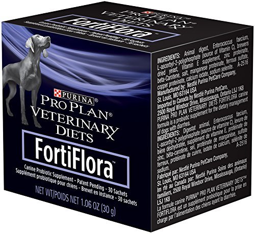 Purina Fortiflora Canine Probiotic Supplement for Dogs - Digestive Health Support - 90 Packets (3 Boxes of 30) - Ideal for Diarrhea Relief, Immune System Boost & Gut Health Maintenance