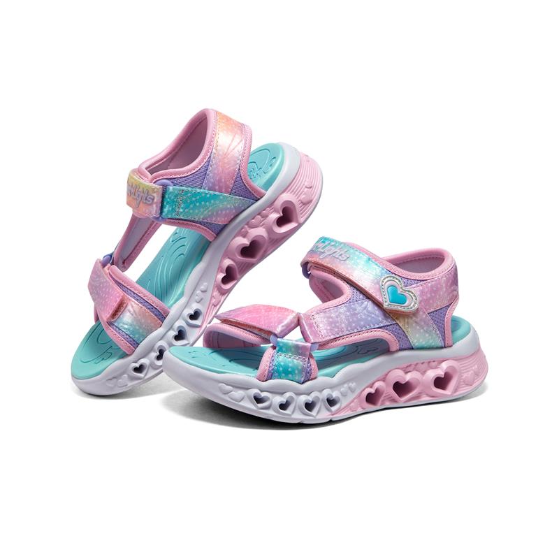 Flutter Hearts Sandal 303105L/LPMT - Women's Fashion Summer Slide Sandals for Beach, Pool, and Casual Outings