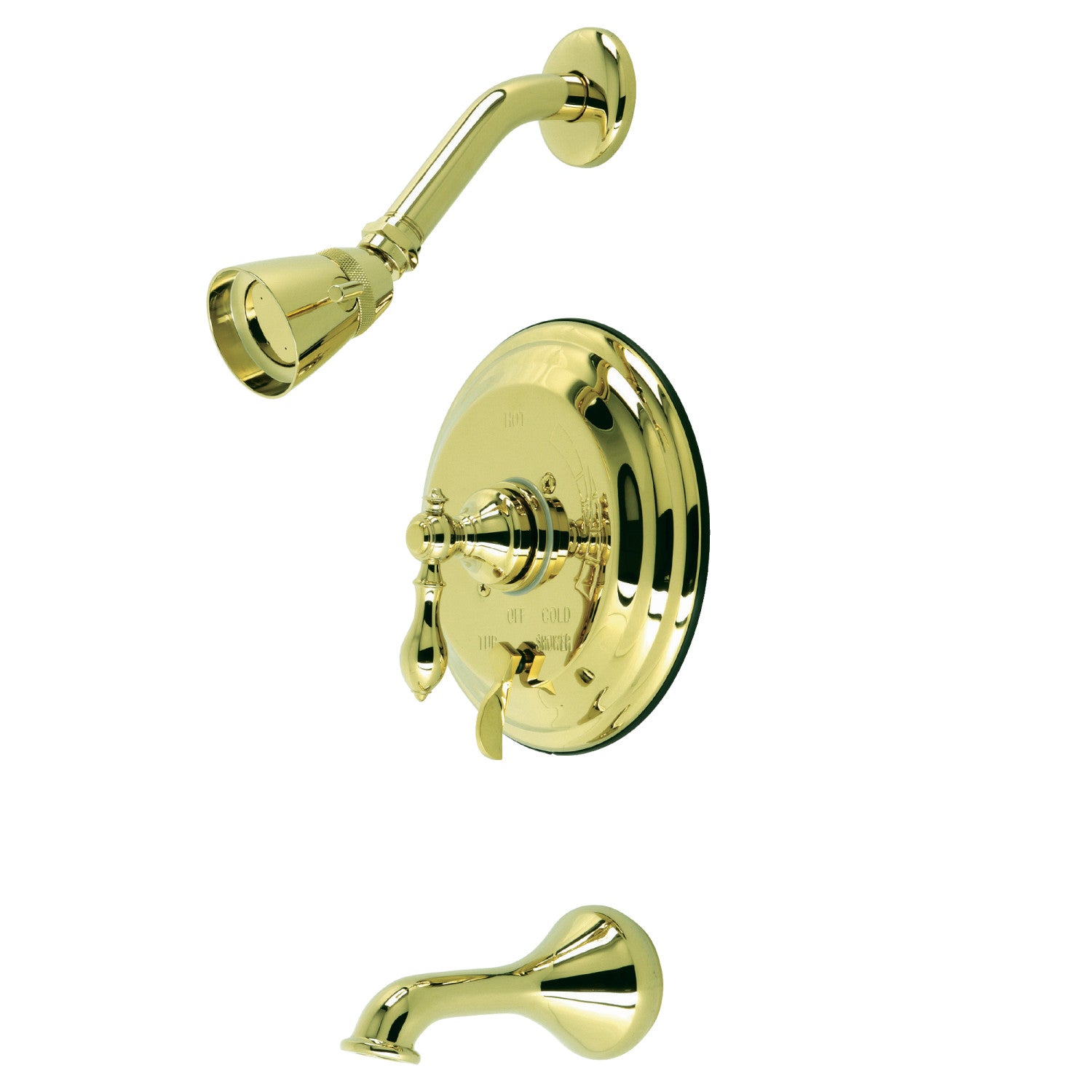 American Classic KB36320ACL Single Handle Pressure Balanced Tub and Shower Faucet in Polished Brass - Perfect for Bathroom Renovation and Modern Home Decor