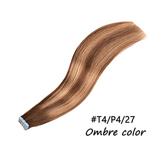Chocolate Brown mixed caramel blonde #4/27/4