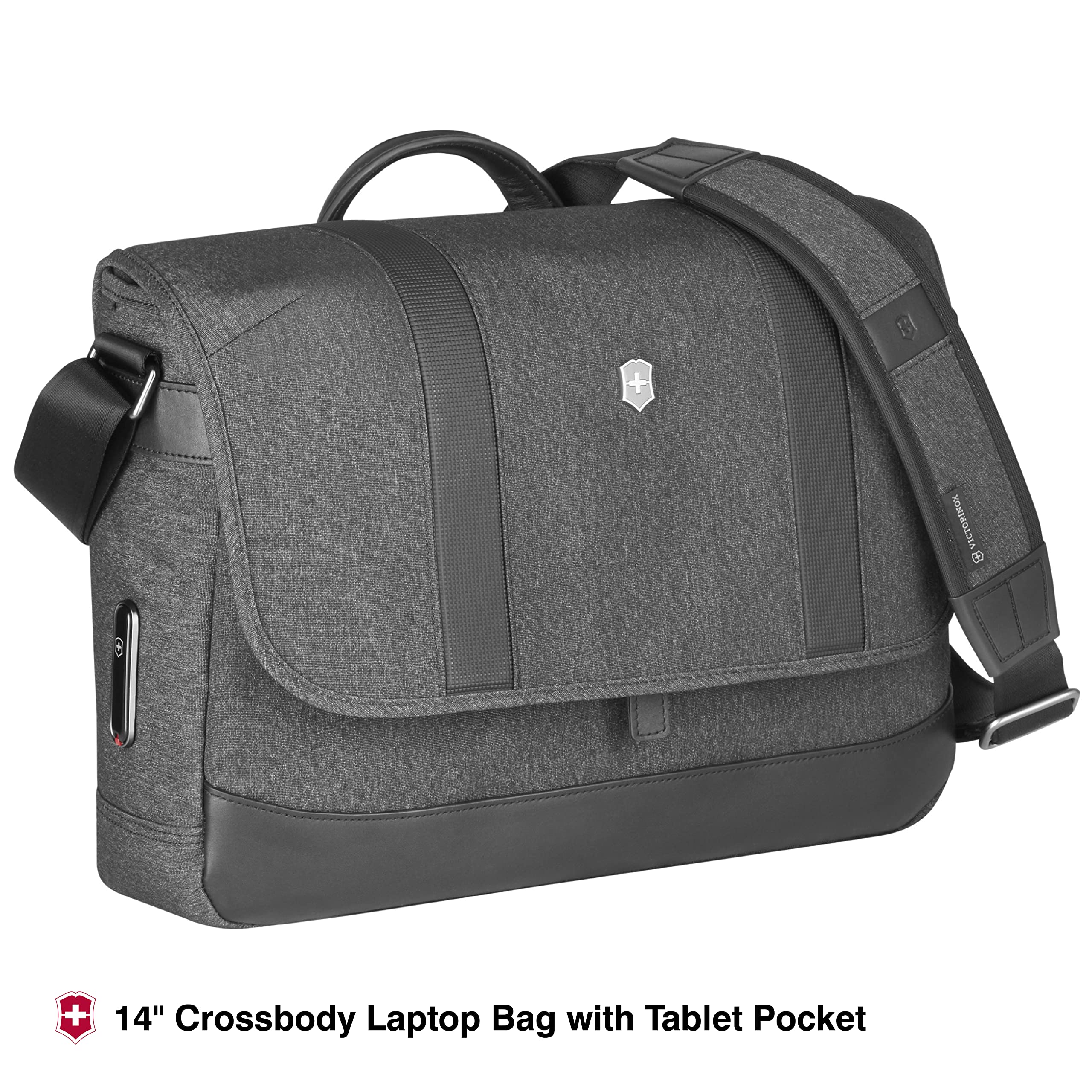 Victorinox Architecture Urban2 Messenger Bag - Stylish & Durable Laptop & Tablet Shoulder Bag for Work & Travel - 13L Gray - Perfect for Business Professionals & Commuters