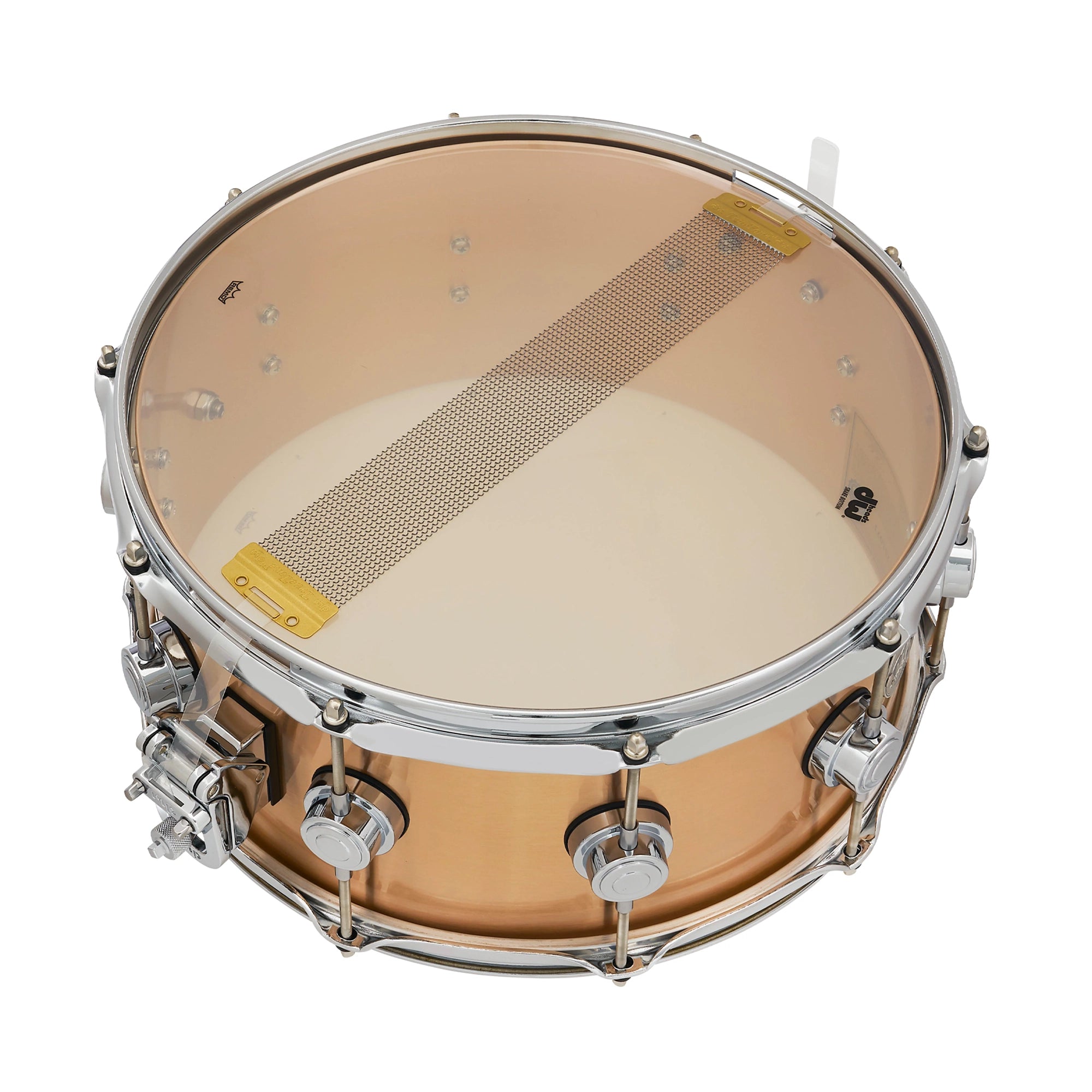 DW Collector's Series 6.5x14 Inch Brushed Bronze Snare Drum - Professional Grade Drum for Live Performances & Studio Recording