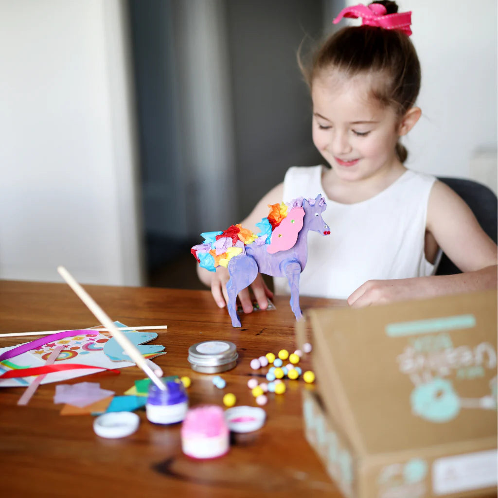 Unicorn Mini Creative Craft Kit for Kids - DIY Arts and Crafts Set for Birthday Parties, Classroom Activities & Holiday Gifts