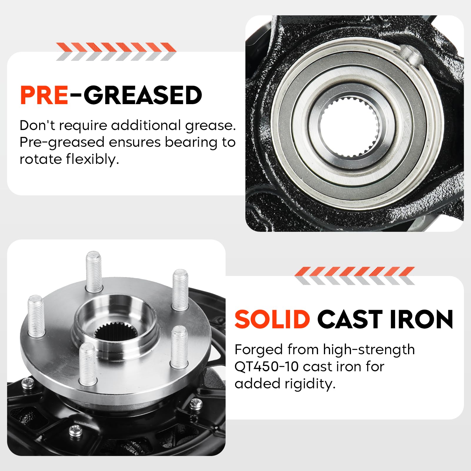 Front Steering Knuckle & Wheel Bearing Hub Assembly for Lexus ES350 2007-2012 & Toyota Camry 2007-2017 3.5L V6 - Right Passenger Side (Part #LK044, 686260, 686-260) - Perfect for Suspension Repair & Wheel Alignment