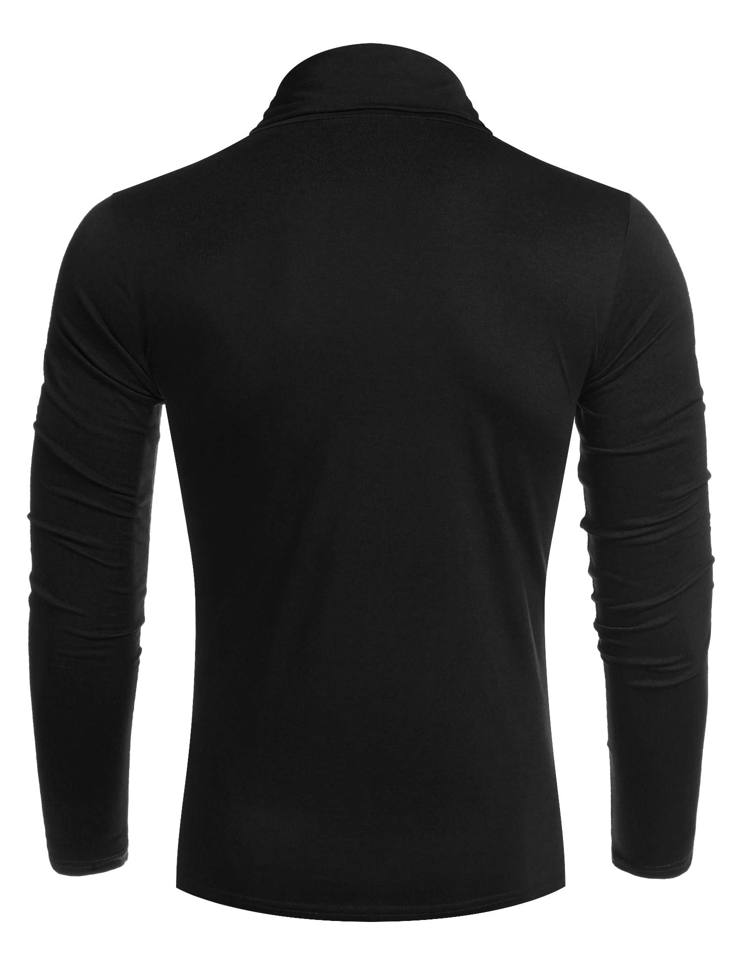 COOFANDY Men's Slim Fit Turtleneck T-Shirt - Lightweight Cotton Pullover Sweater for Casual Wear | Office, Date Night & Fall Layering Essential