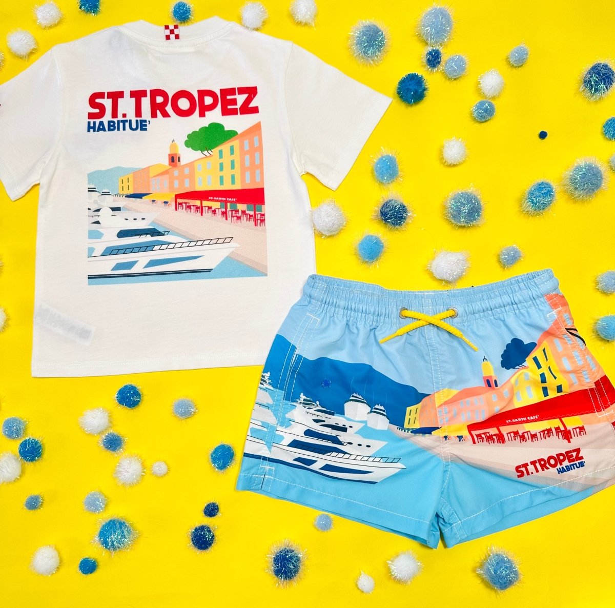ST TROPEZ Men's Swim Trunks - Quick Dry, Comfortable Beach Shorts for Swimming, Surfing & Vacation | Stylish Summer Swimwear for Pool, Beach & Water Sports