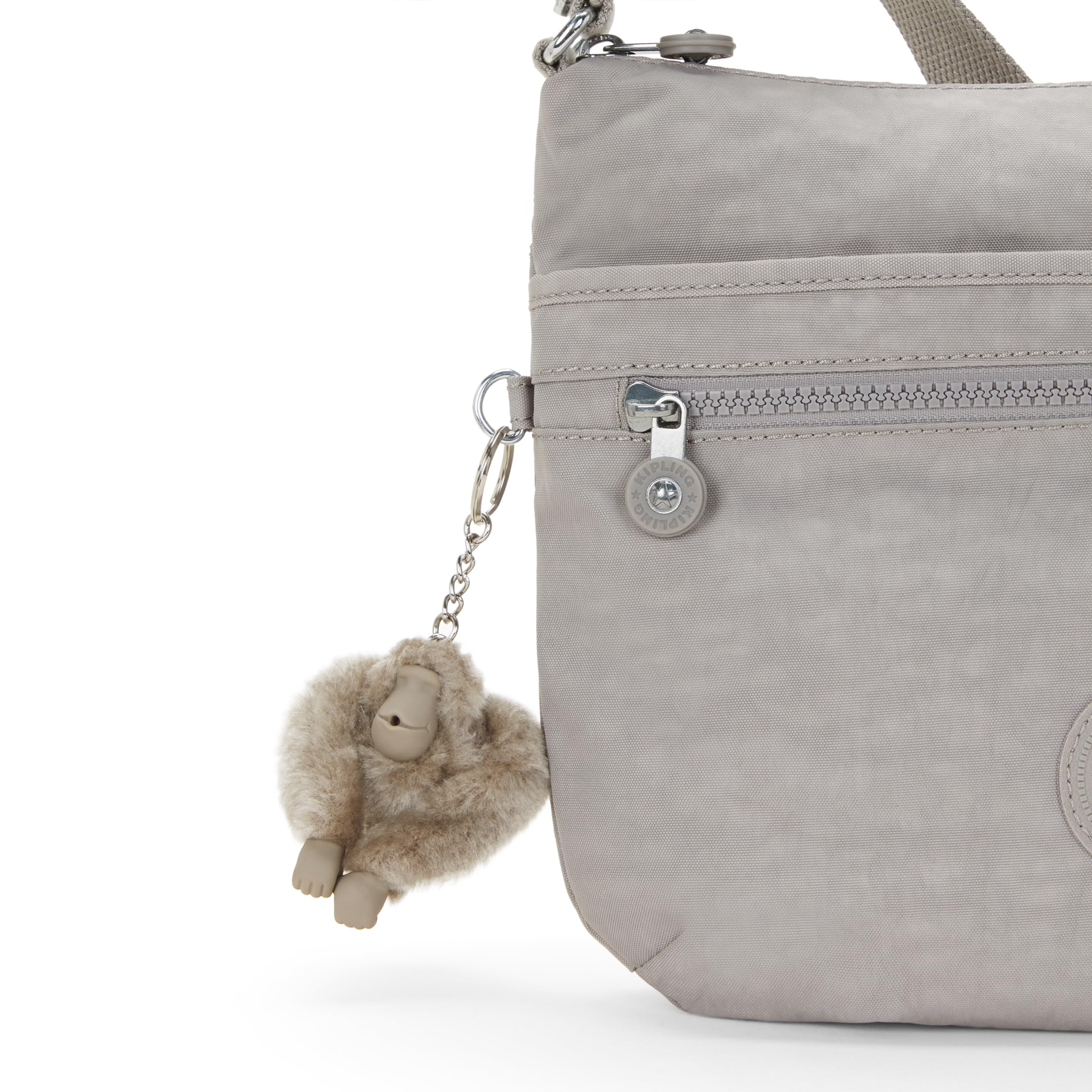 Kipling Cross-Body Bag for Women - Lightweight & Durable Charcoal Shoulder Purse - Perfect for Travel, Work & Everyday Use