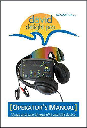Mind Alive DAVID Delight Pro CES Light and Sound Therapy Machine for Stress Relief, Sleep Aid & Relaxation - Perfect for Home Meditation, Anxiety Relief and Brainwave Entrainment