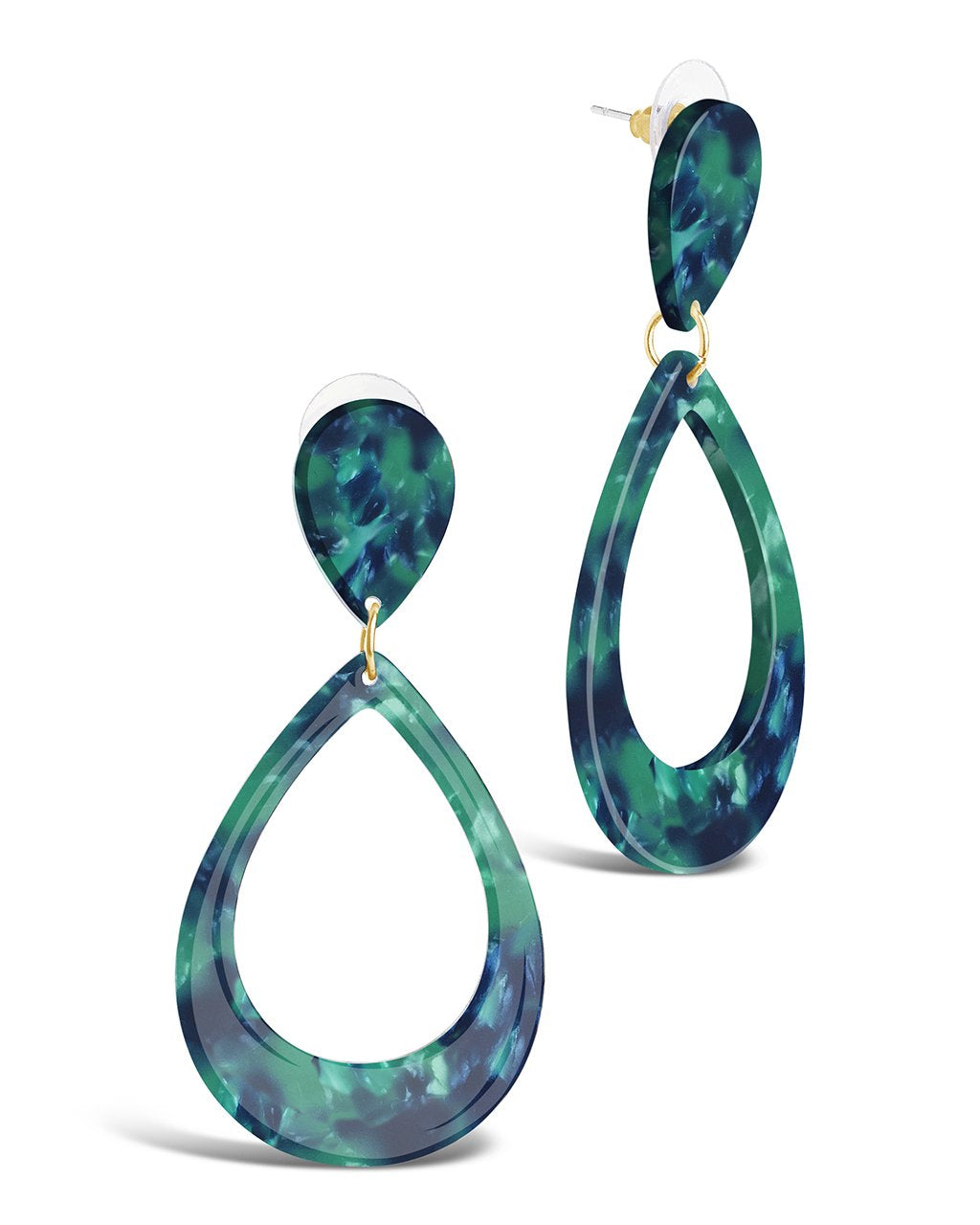 Handmade Resin Teardrop Earrings for Women - Lightweight Dangle Jewelry Gift for Birthday, Wedding & Party | Boho Chic Accessories for Everyday Wear