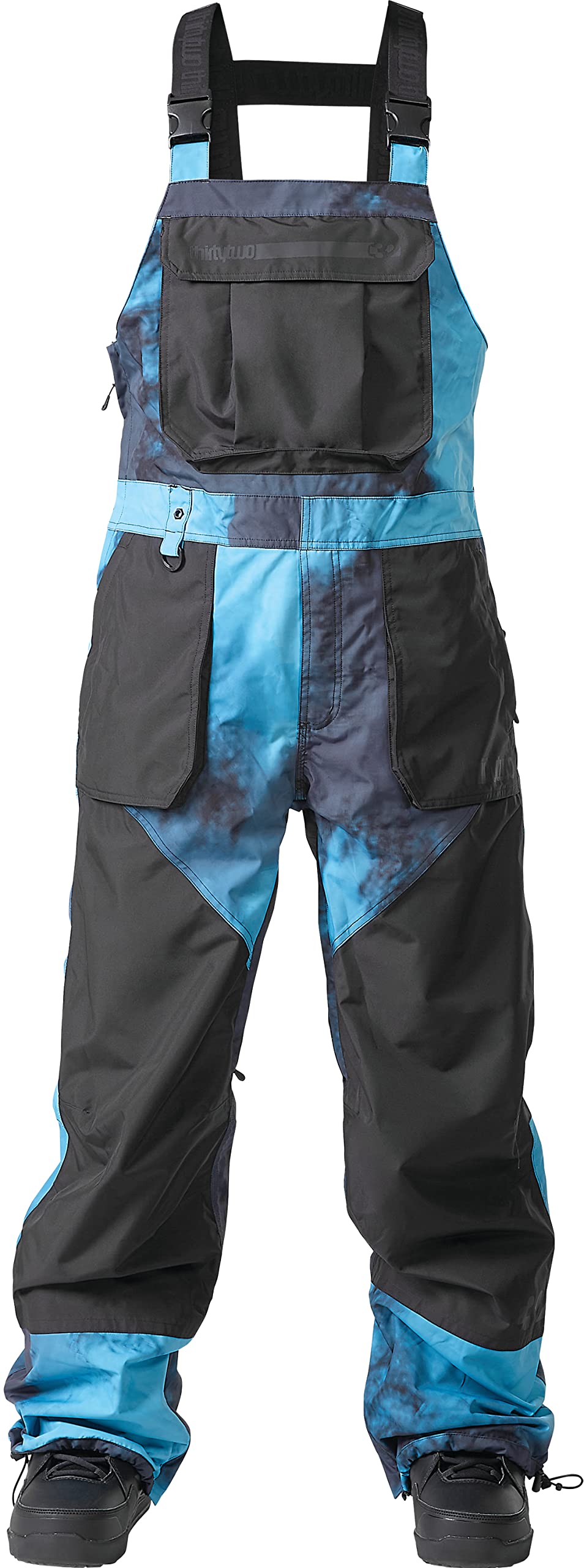 ThirtyTwo Men's Basement Winter Snow Bib Pants - Waterproof Insulated Snowboard & Ski Bib Overalls for Cold Weather Outdoor Activities