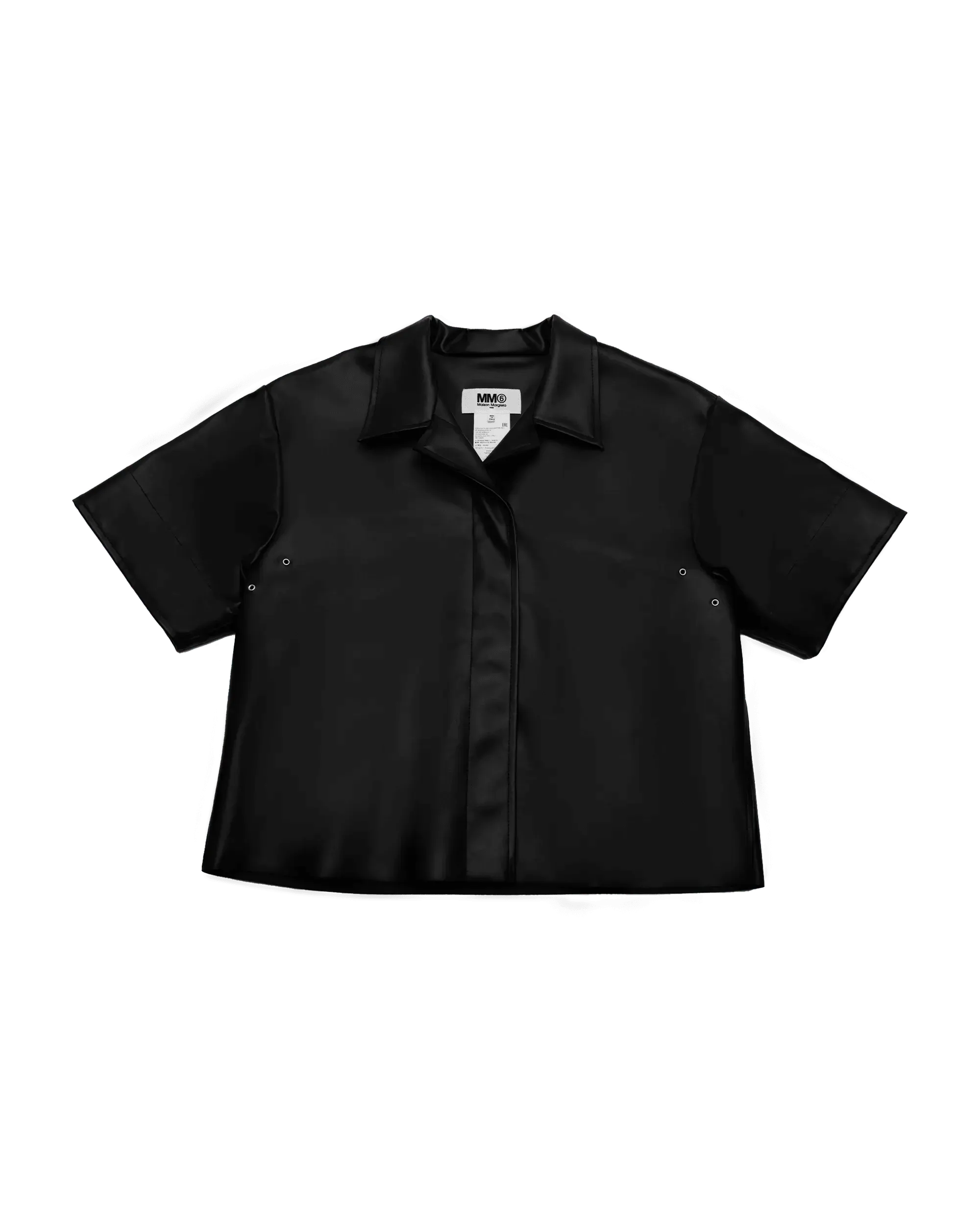 Stylish Faux Leather Boxy Shirt for Women - Trendy Oversized Button Down Top with Long Sleeves - Perfect for Casual Outfits, Office Wear & Fall Fashion