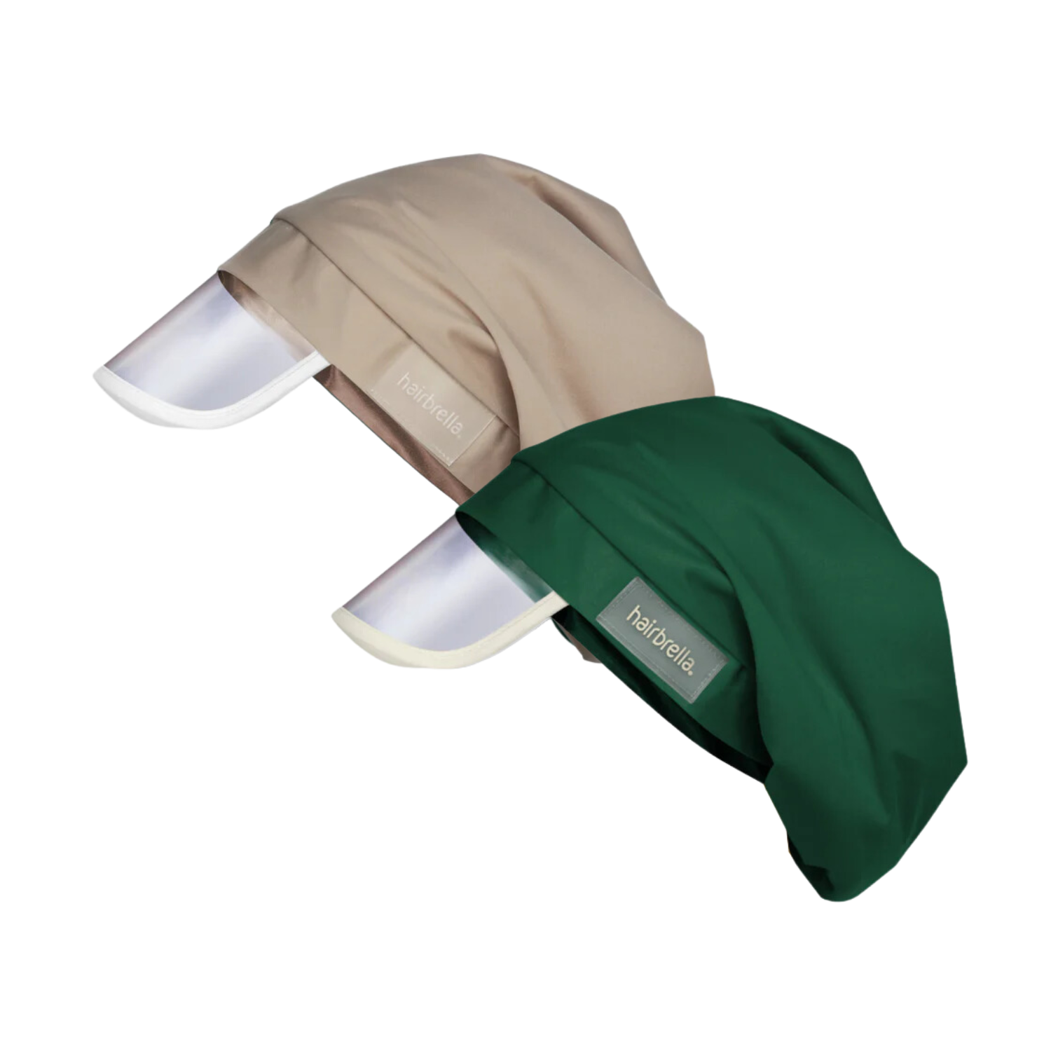 Hairbrella Classic Satin Lined Rain Hat Bundle (2 Pack) - Waterproof & Stylish Hair Protection for Women - Perfect for Rainy Days, Commuting & Outdoor Activities