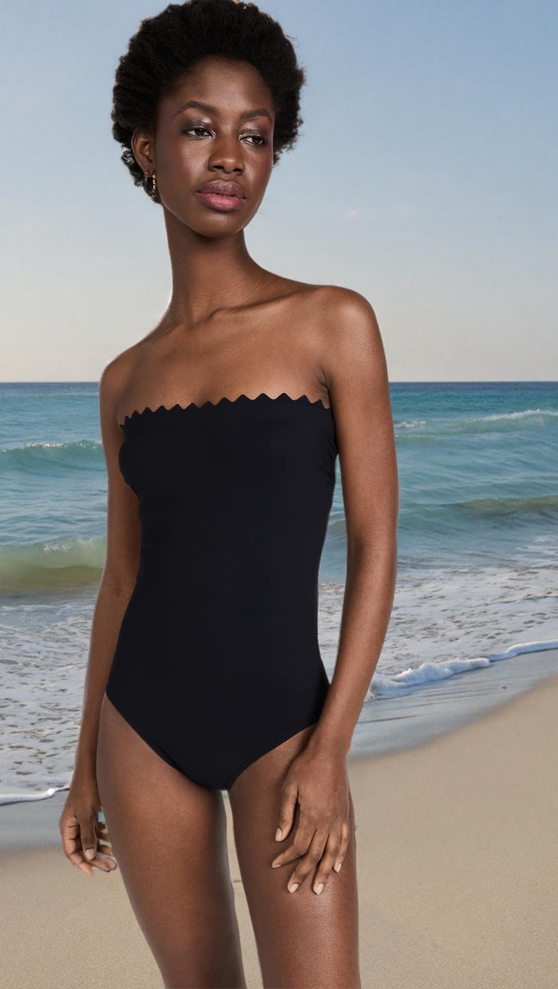 Women's Inés Bandeau One Piece Swimsuit - Sexy Monokini Bathing Suit for Beach, Pool & Summer Vacations