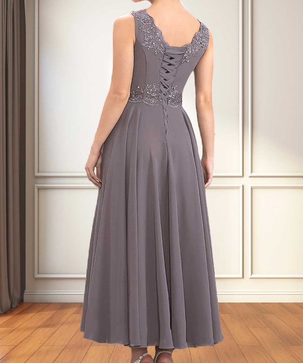 Elegant Plus Size Mother of The Bride Dresses 2-Piece Chiffon Ruffled Formal Gown with Jacket - Perfect for Weddings, Receptions & Special Occasions (YB40)