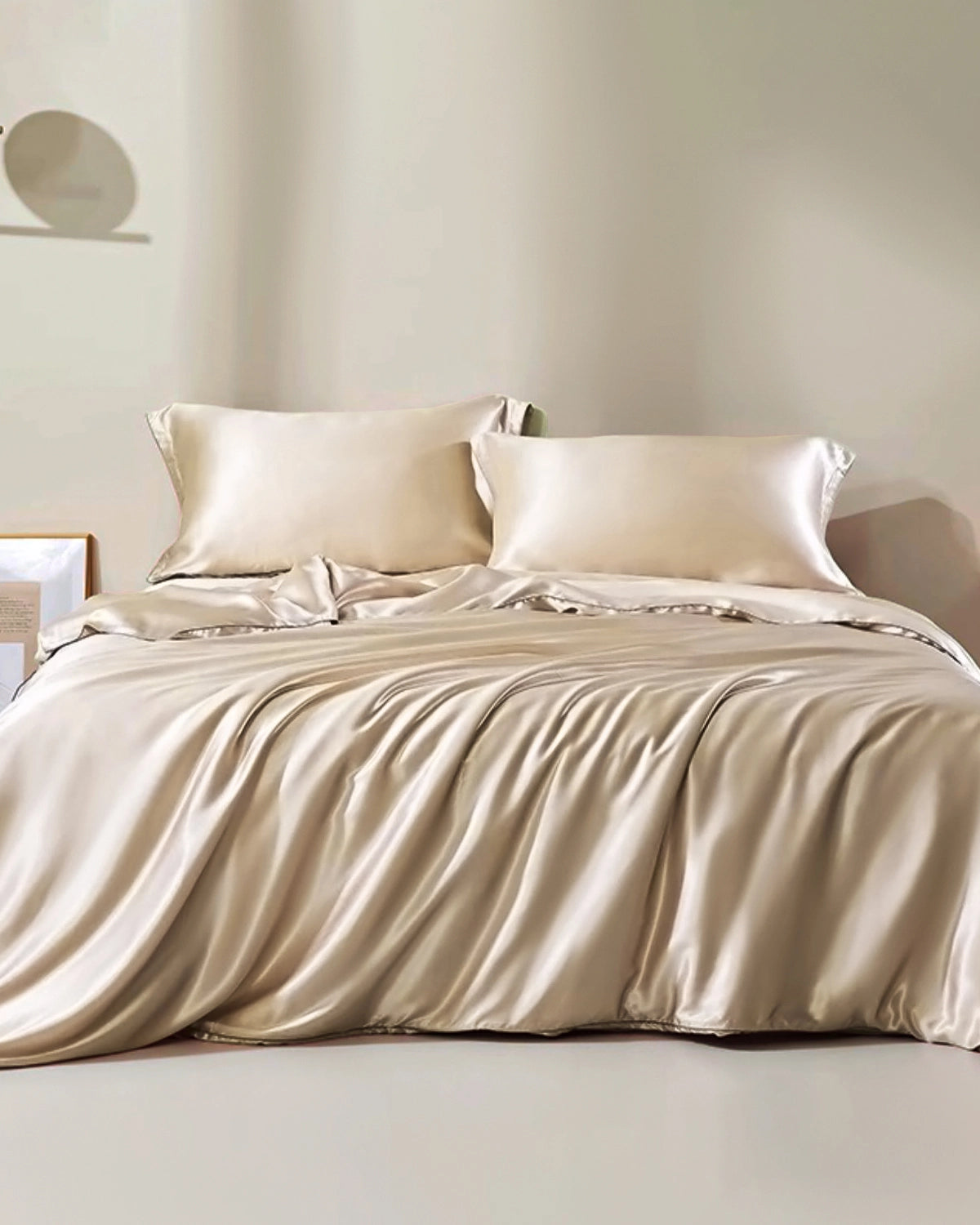 19 Momme 100% Mulberry Silk Duvet Cover - Queen Size Luxury Bedding Set for Temperature Regulation & Hypoallergenic Sleep | Perfect for Hot Sleepers & Allergy Sufferers
