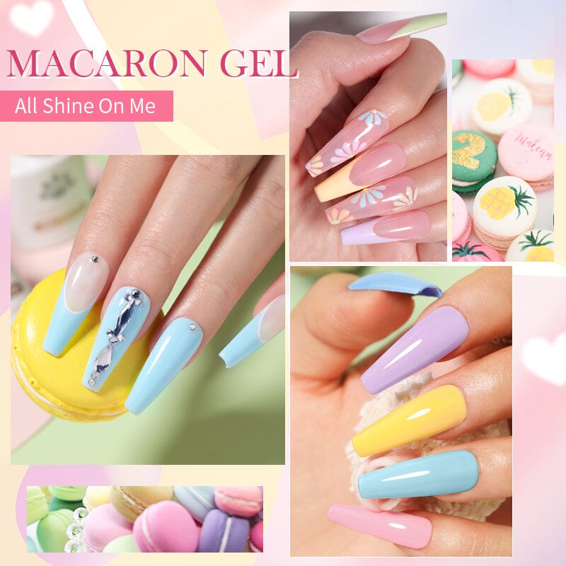 Macaron Colors Gel Nail Polish Set - 10ml Bottle for Long-Lasting Manicures & Pedicures | Perfect for Salon, Home Use & Nail Art Designs