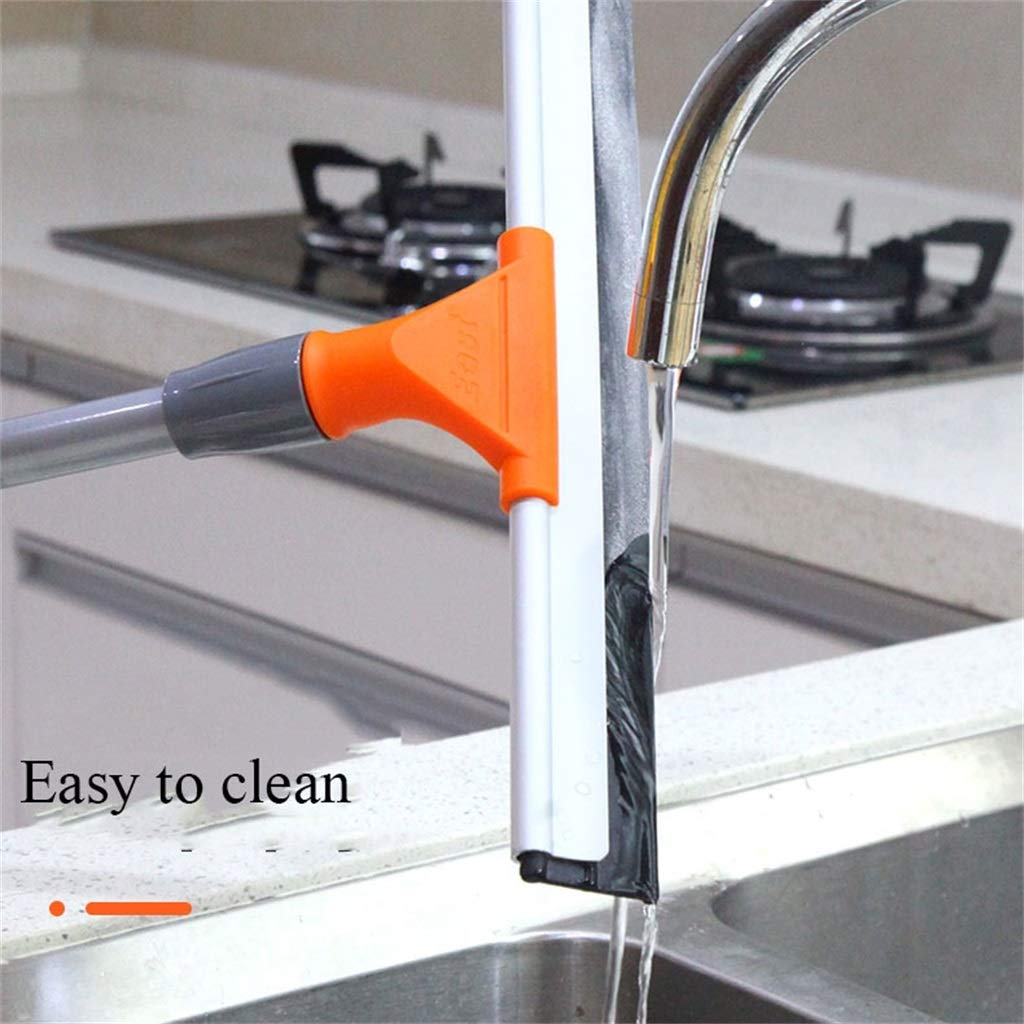 85-135CM Shower Squeegee & Window Cleaning Kit with Extension Pole - All-Purpose Glass Cleaner for High Windows, Bathroom, and Outdoor Use (5-Piece Set)