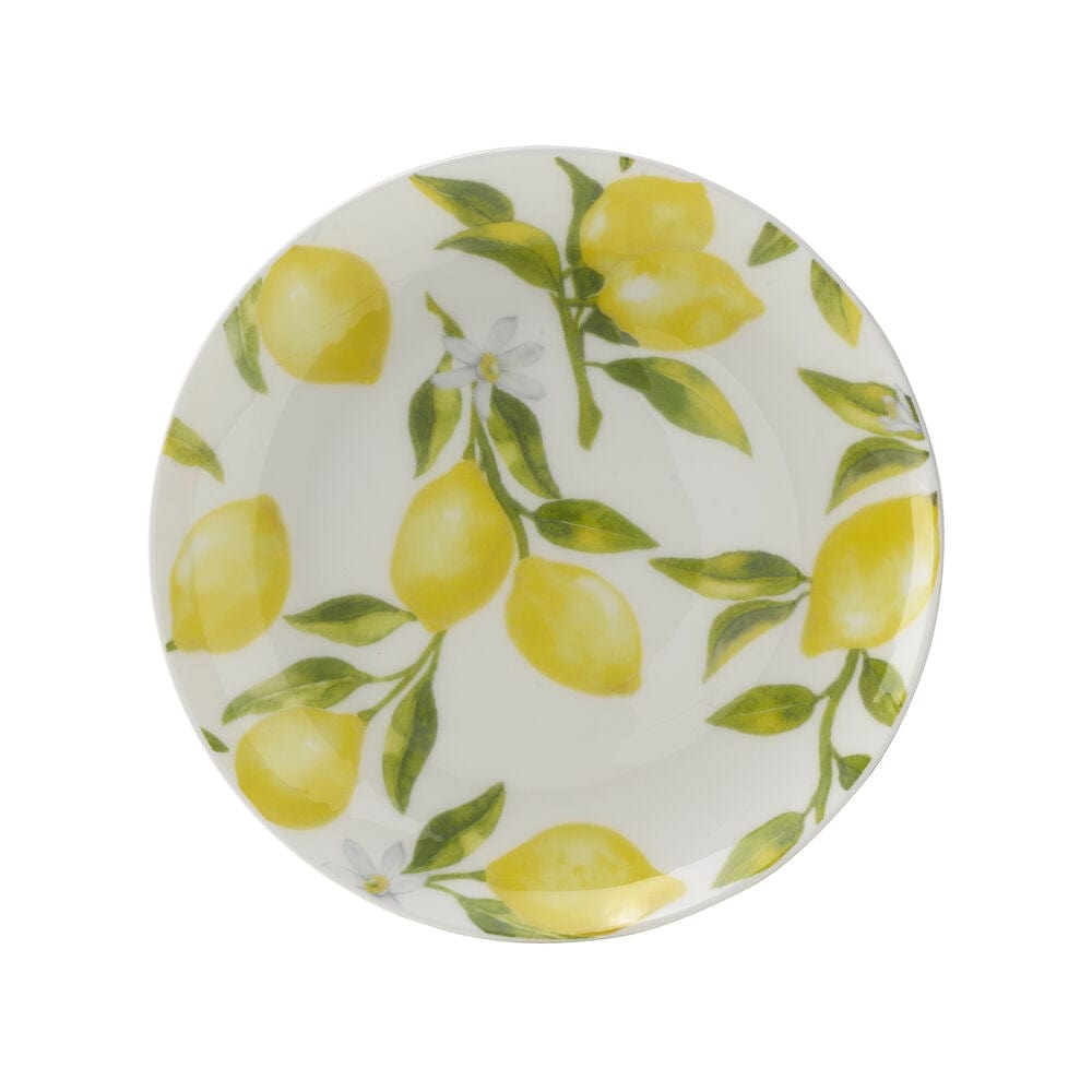 4-Piece Lemon Appetizer Plates - Small Decorative Serving Dishes for Party, Picnic, and Dessert - Perfect for Summer Entertaining and Kitchen Decor