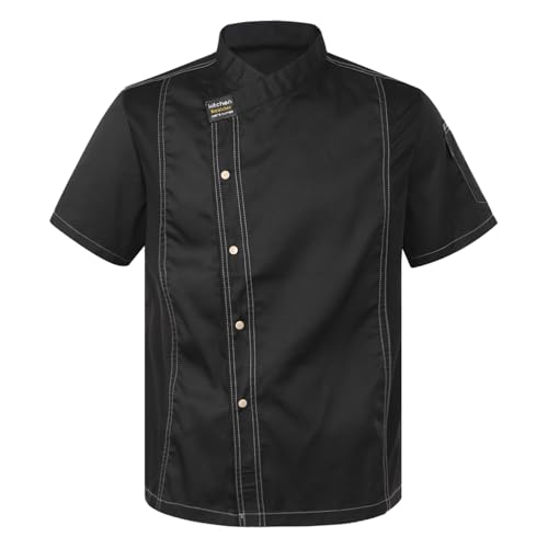 6816#black Short Sleeve