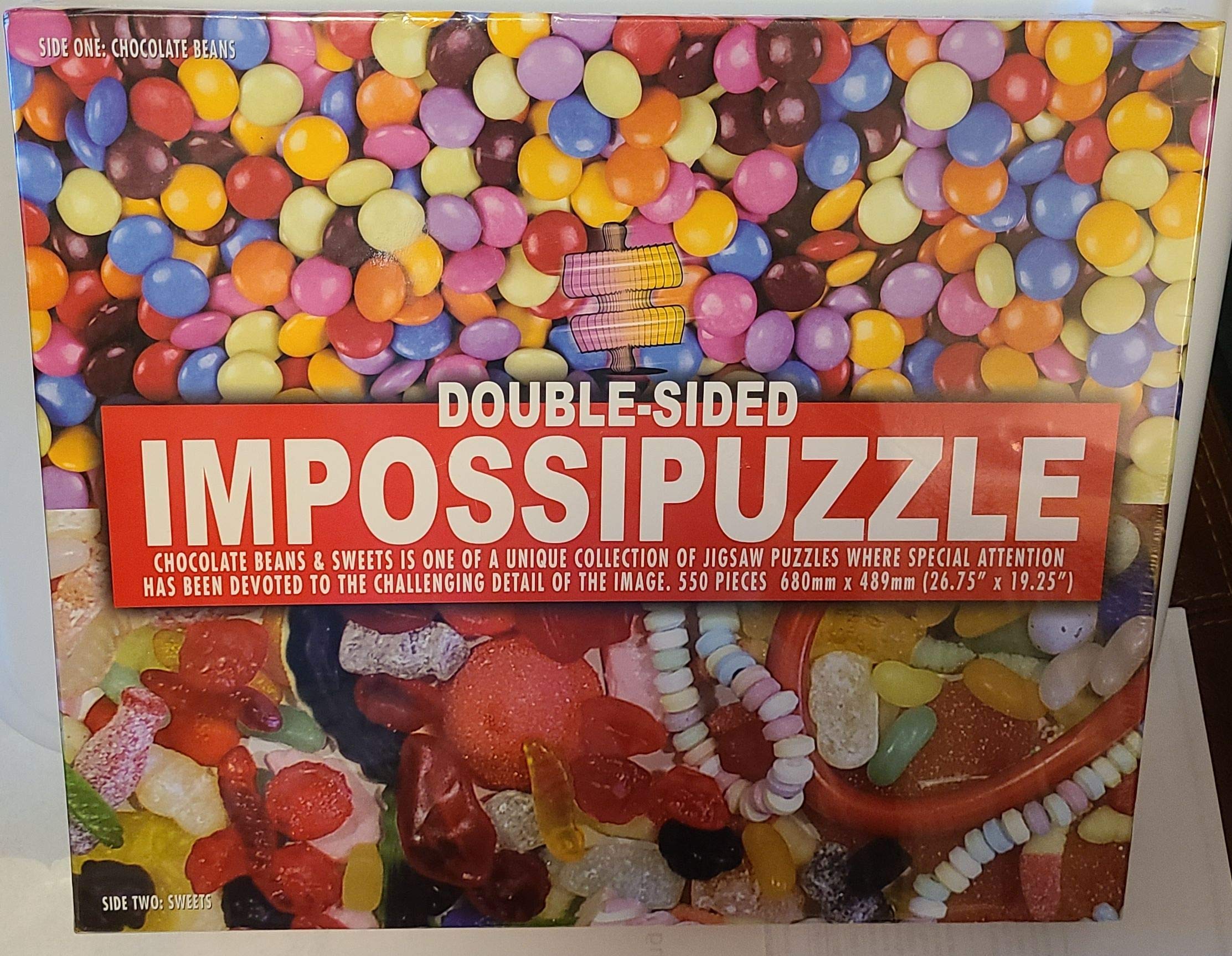 550-Piece Sweet Treats Double-Sided Jigsaw Puzzle for Kids & Adults - Fun Family Game Night & Educational Activity