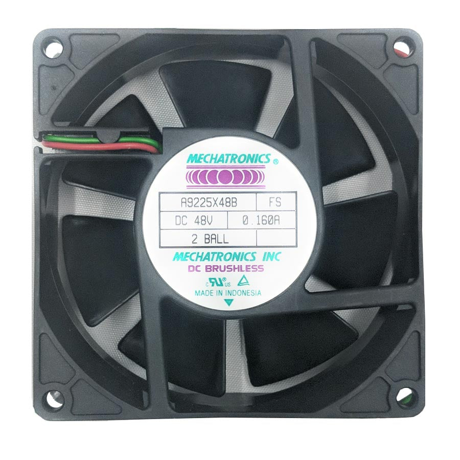 High Performance 92x25mm Dual Bearing 48V DC Cooling Fan - A9225X48B-FS - Perfect for Server Racks, Industrial Equipment & Electronics Cooling