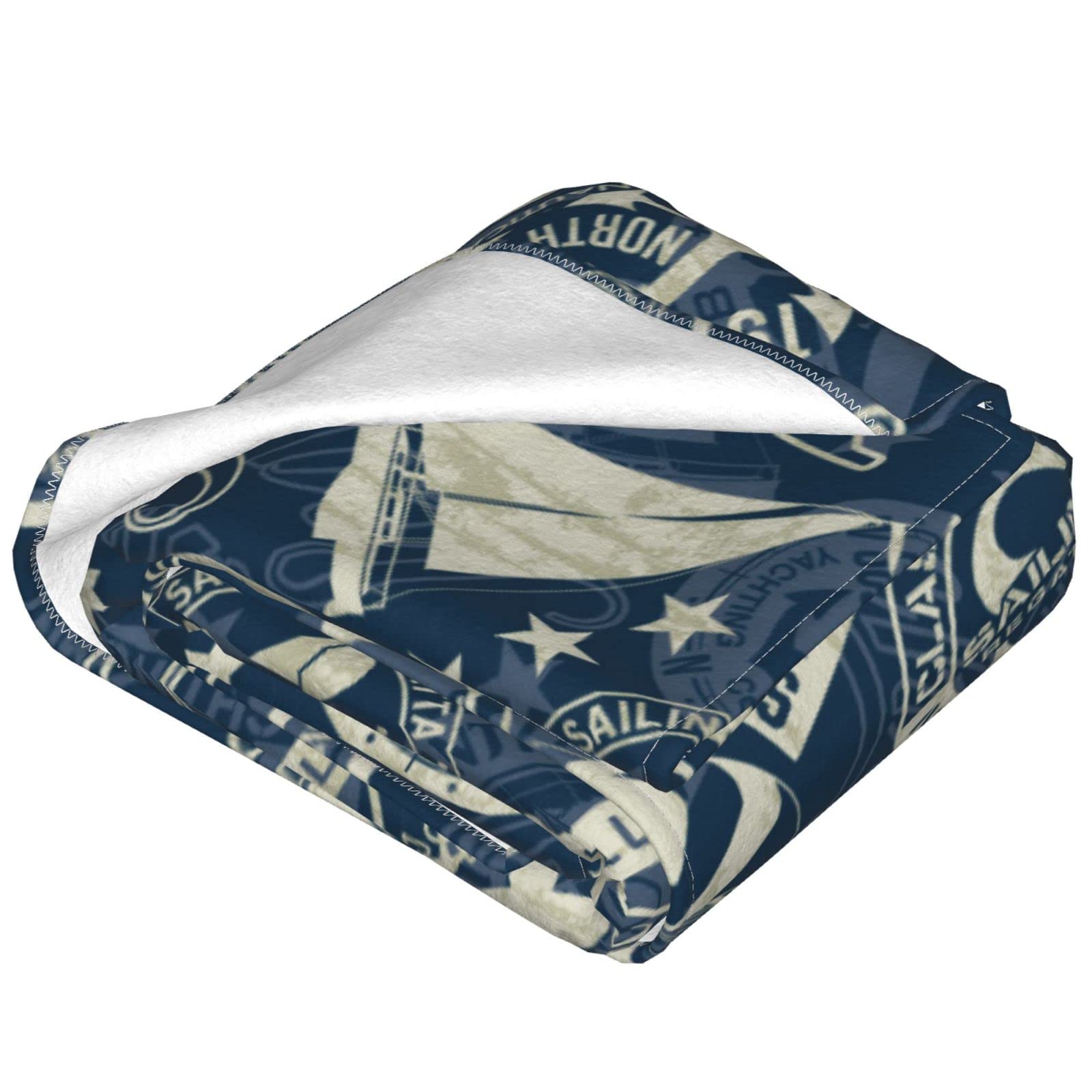 Nautical Style Throw Blanket - 50