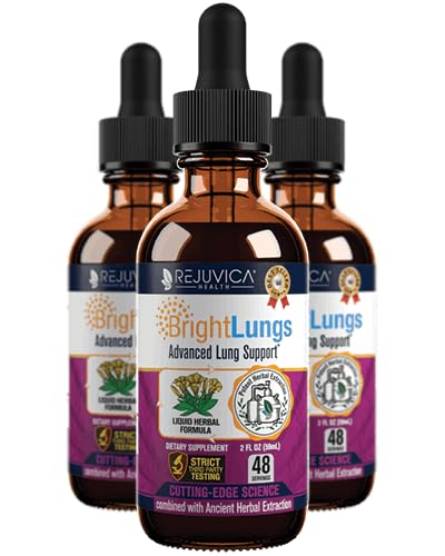 Bright Lungs - Natural Lung Detox Supplement for Respiratory Health with Grindelia, Lobelia & Licorice - Supports Clean Breathing for Smokers, Allergy Sufferers & Urban Dwellers